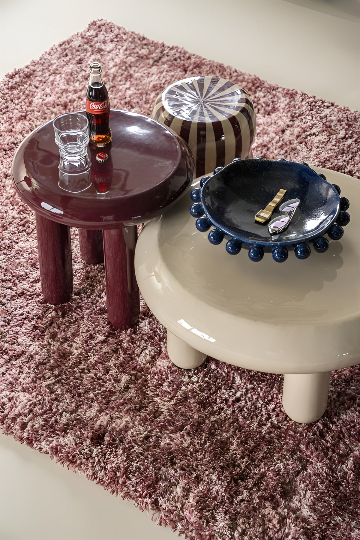 BALLOON cream coffee table