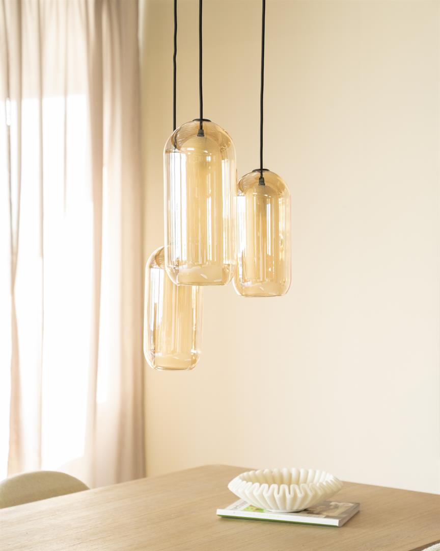 SHONA gold glass chandelier