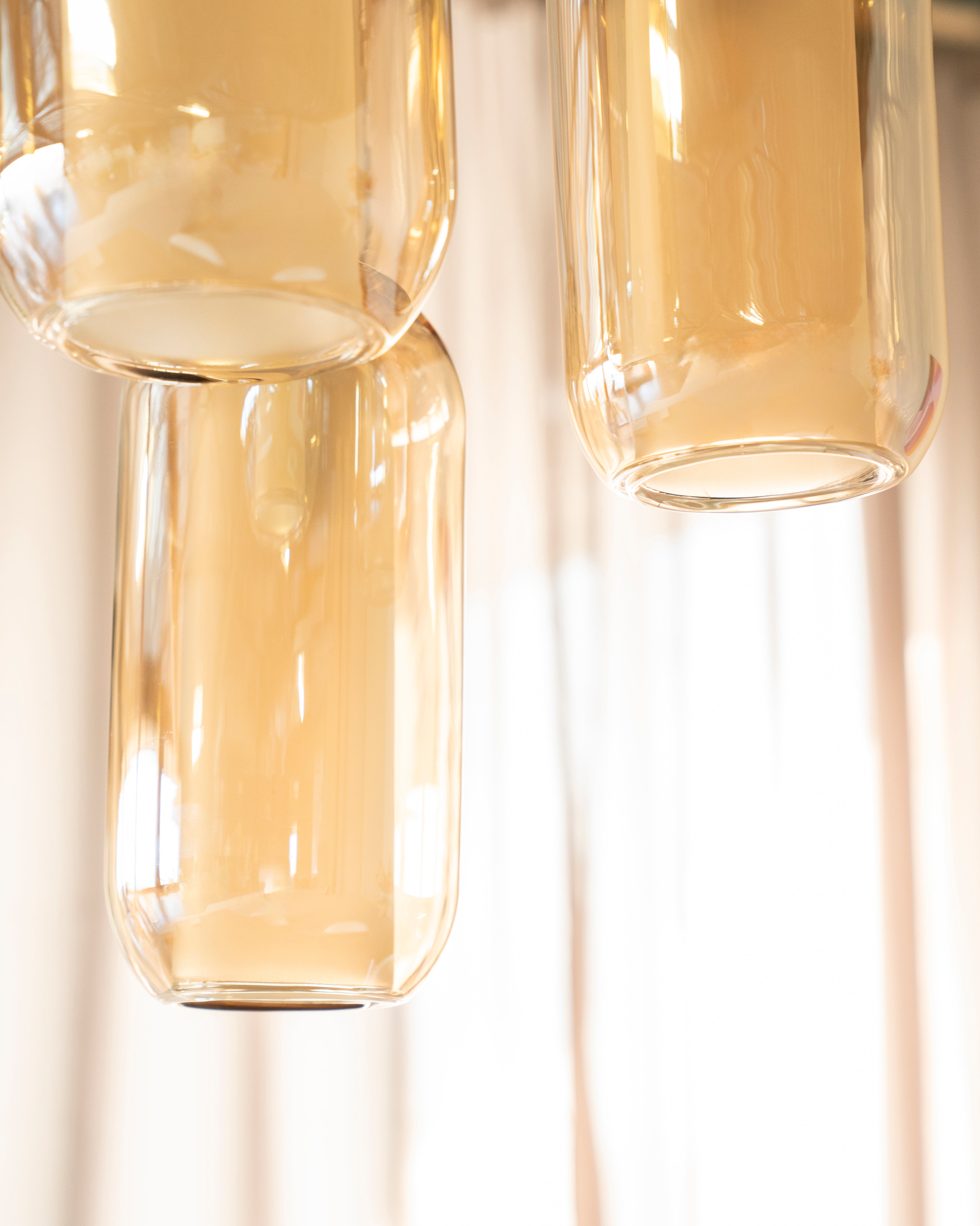 SHONA gold glass chandelier