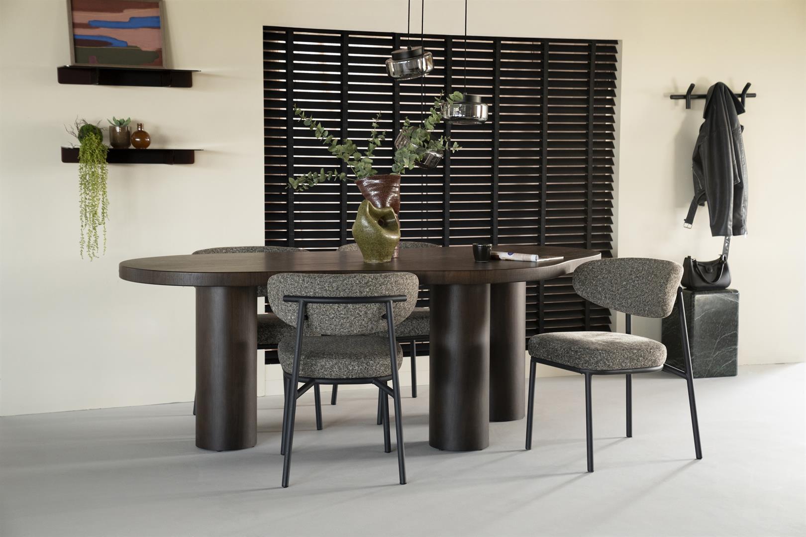 Stolička JARI zelený melír