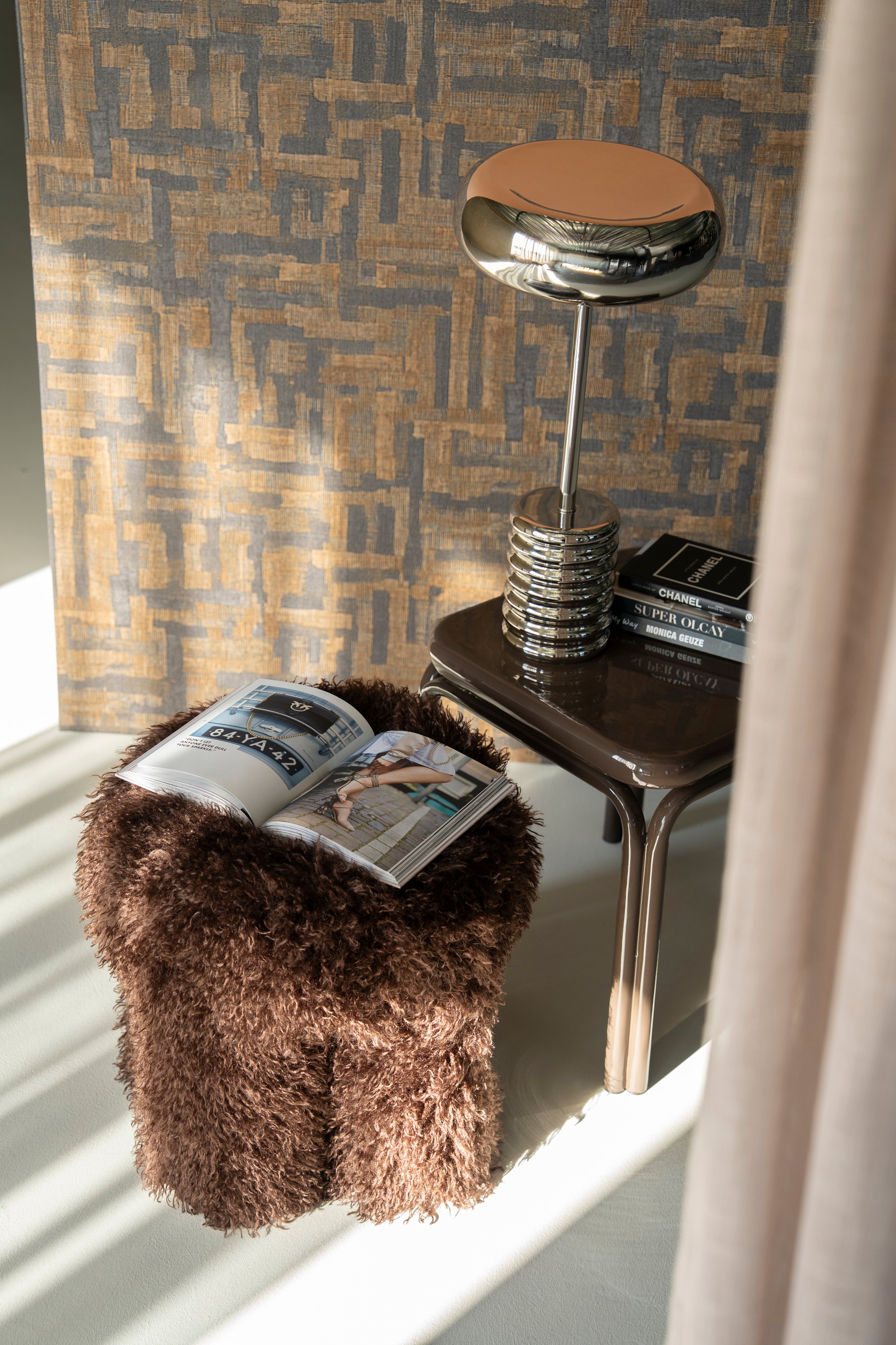 CHROMEO chrome table lamp