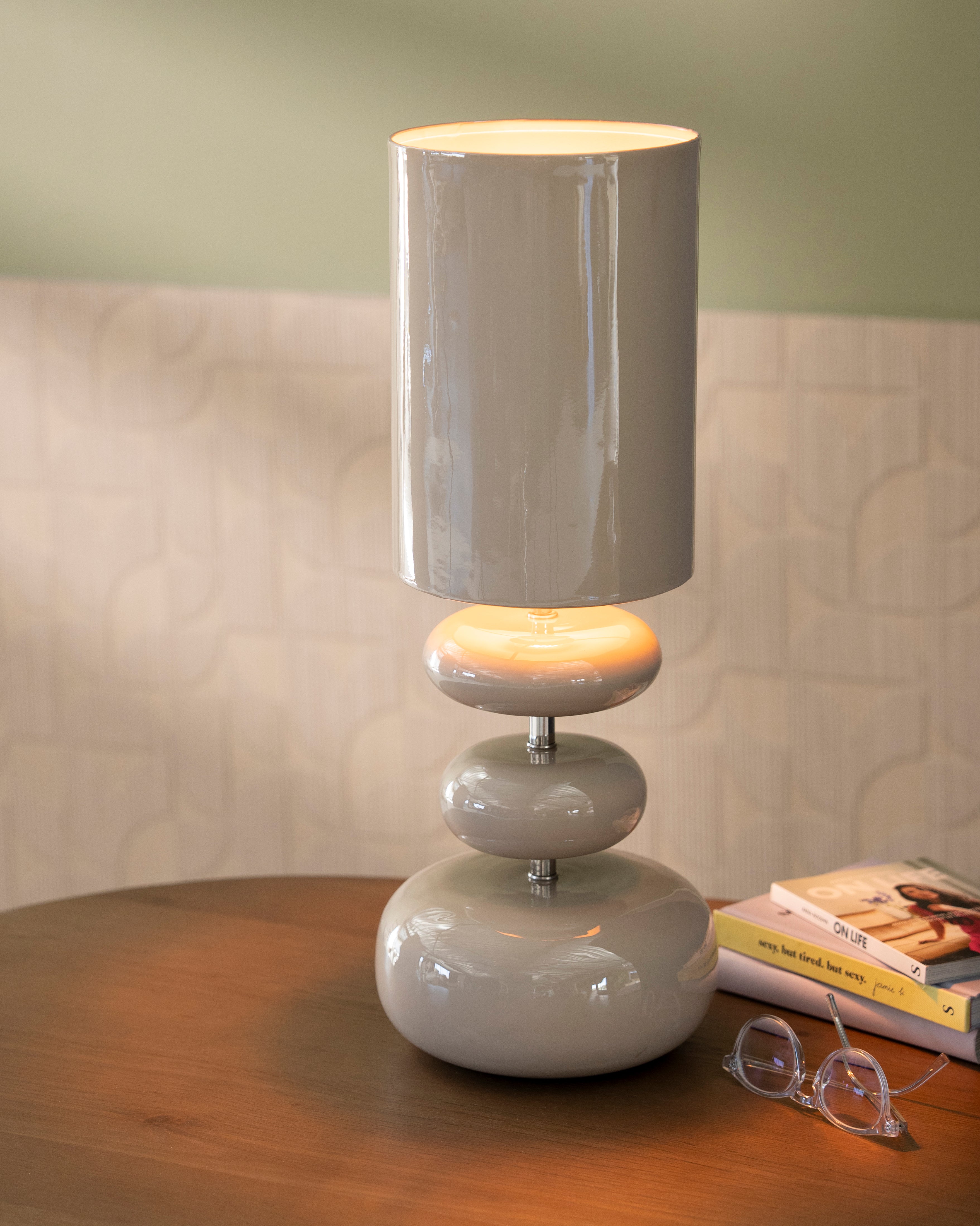 ORBS green table lamp