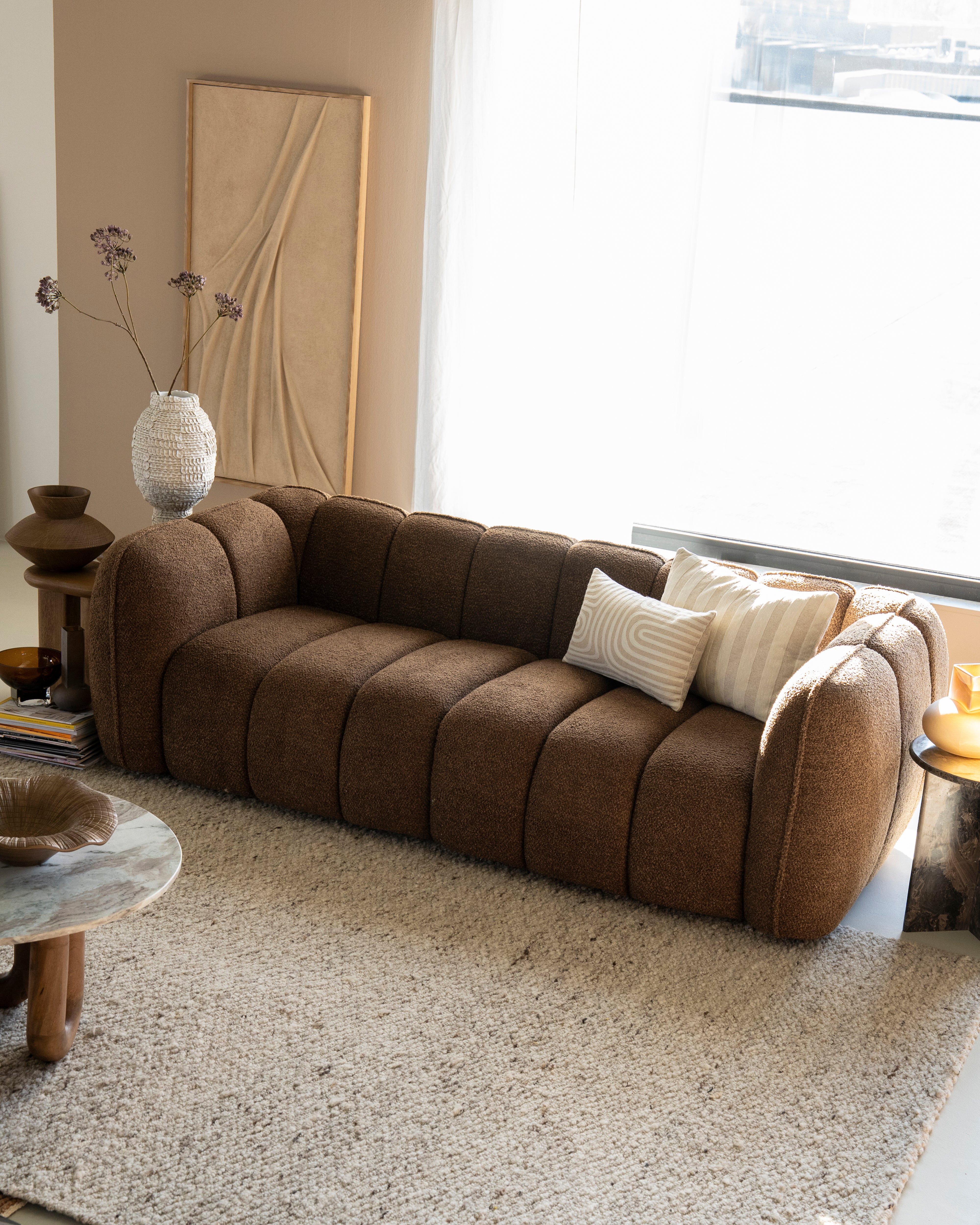 Sofa CUBETTO brązowy