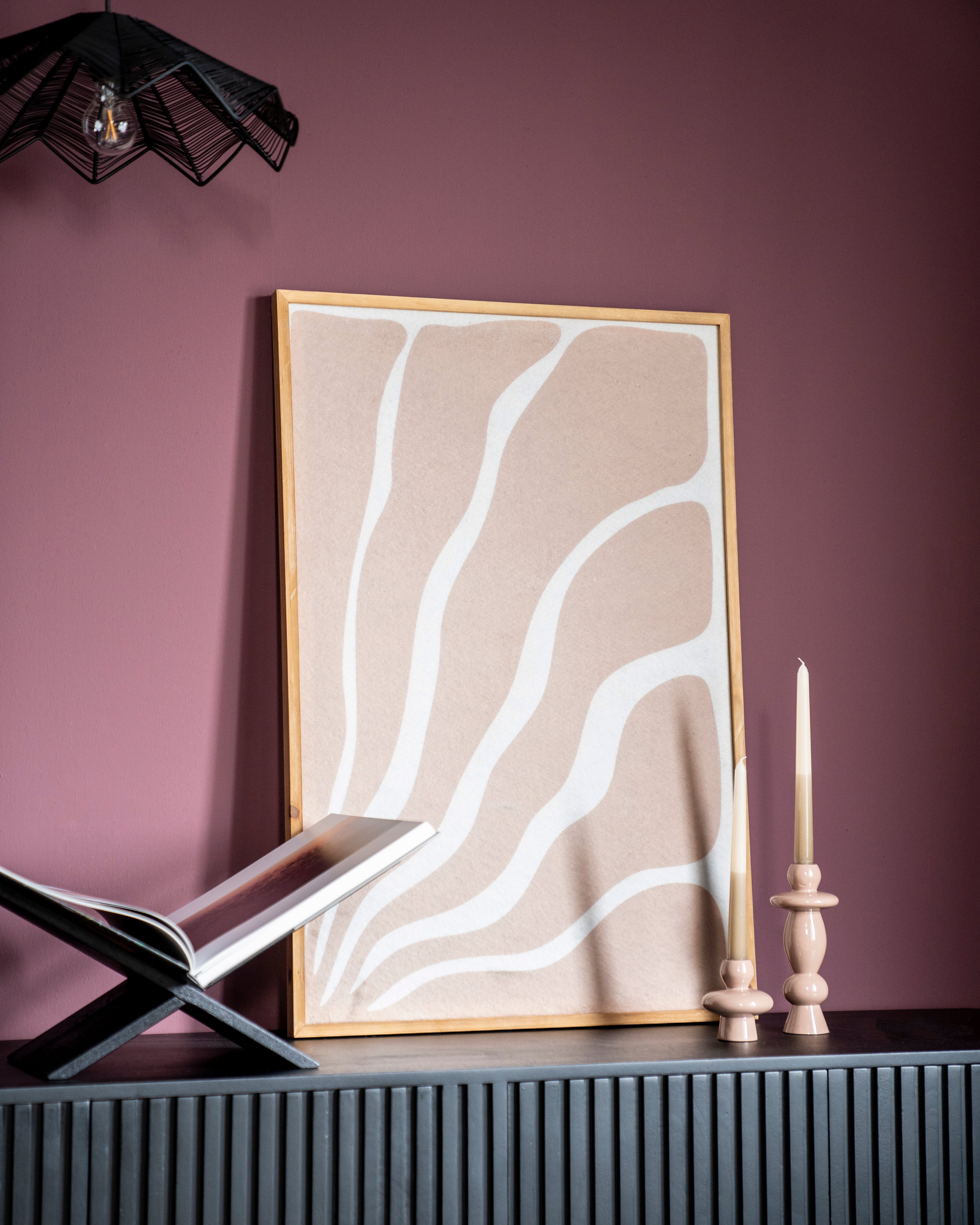 TEE Book Stand black mango wood