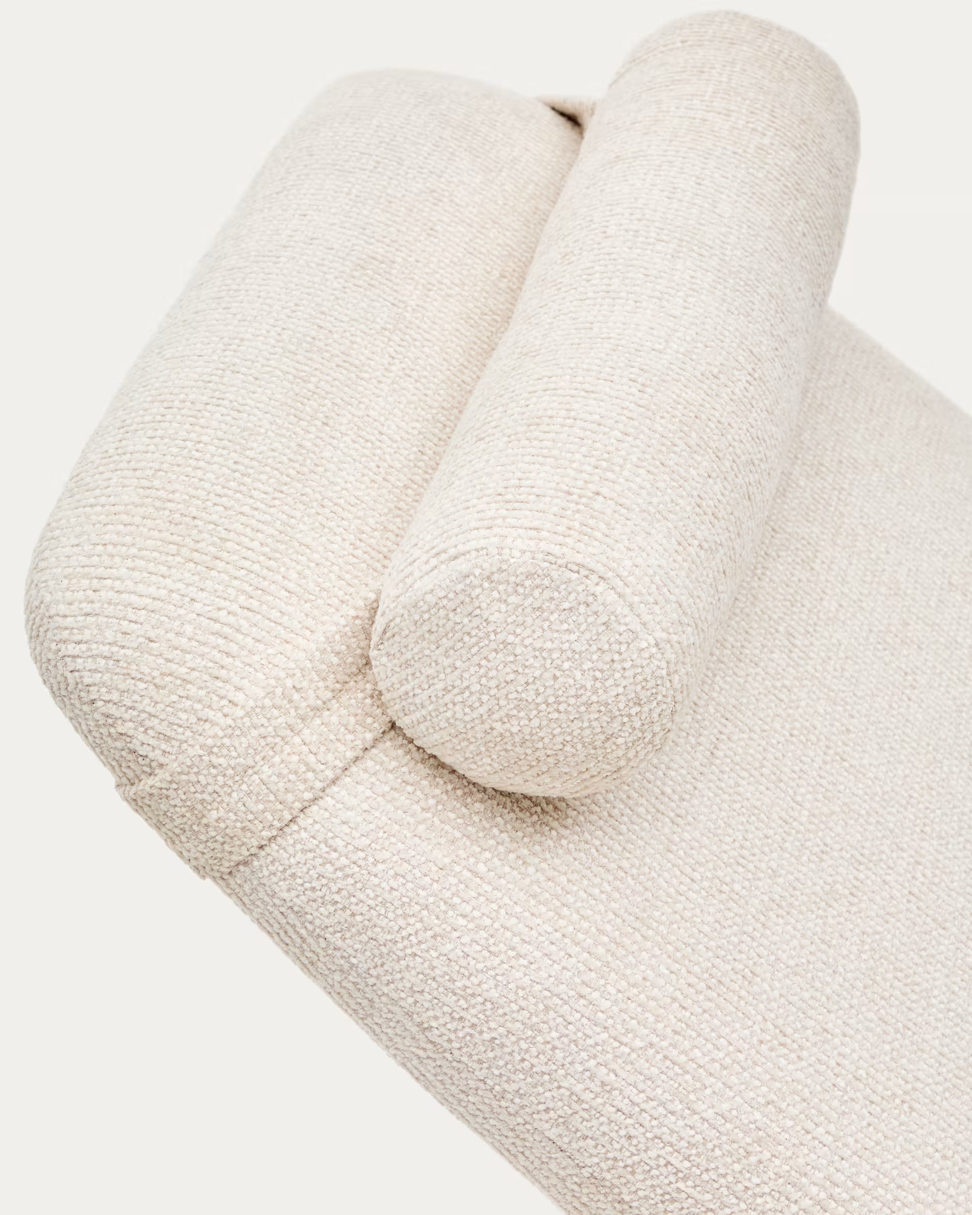 Szezlong OSLA béžový so strieborným podstavcom