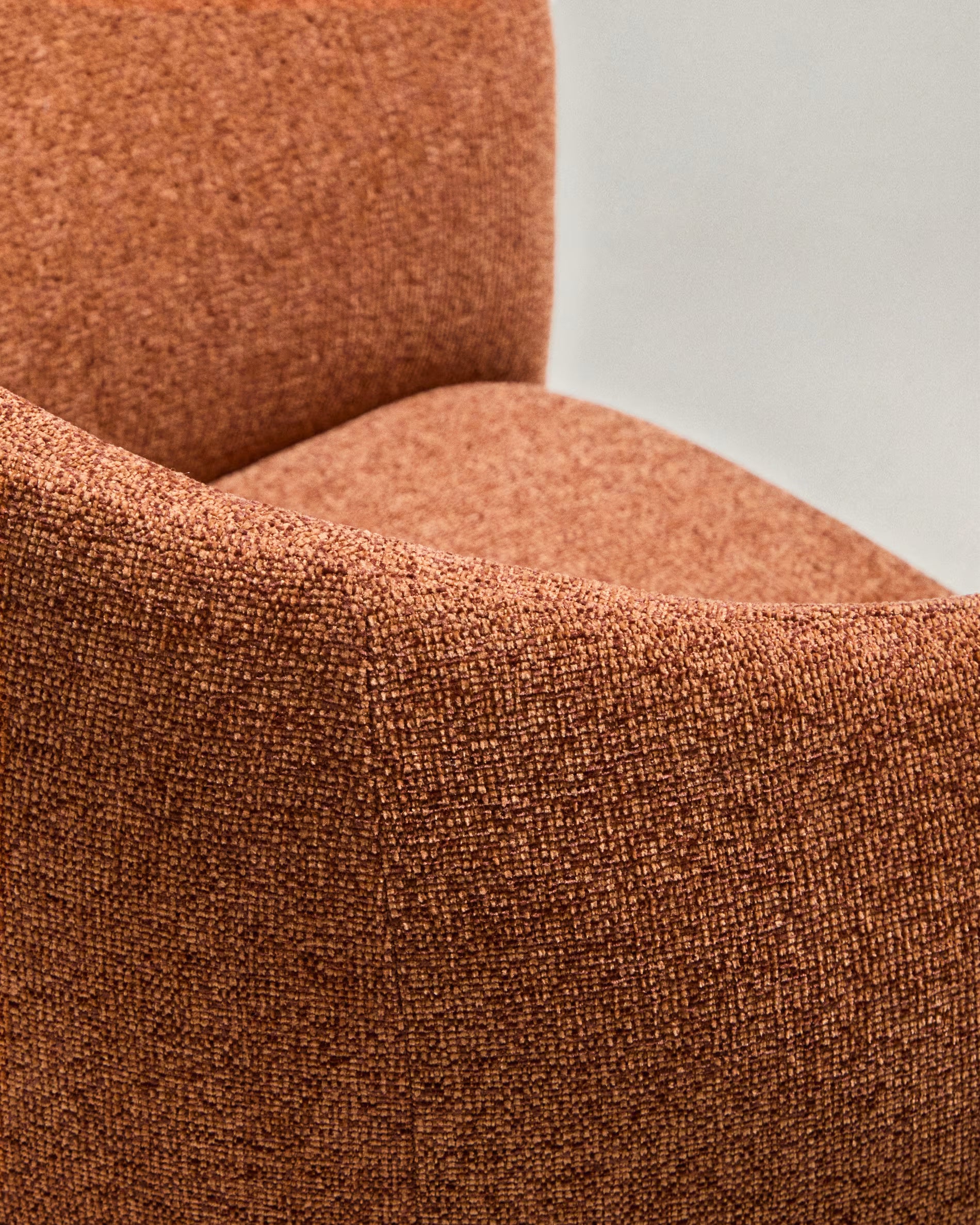 Upholstered chair BOSCA brick chenille
