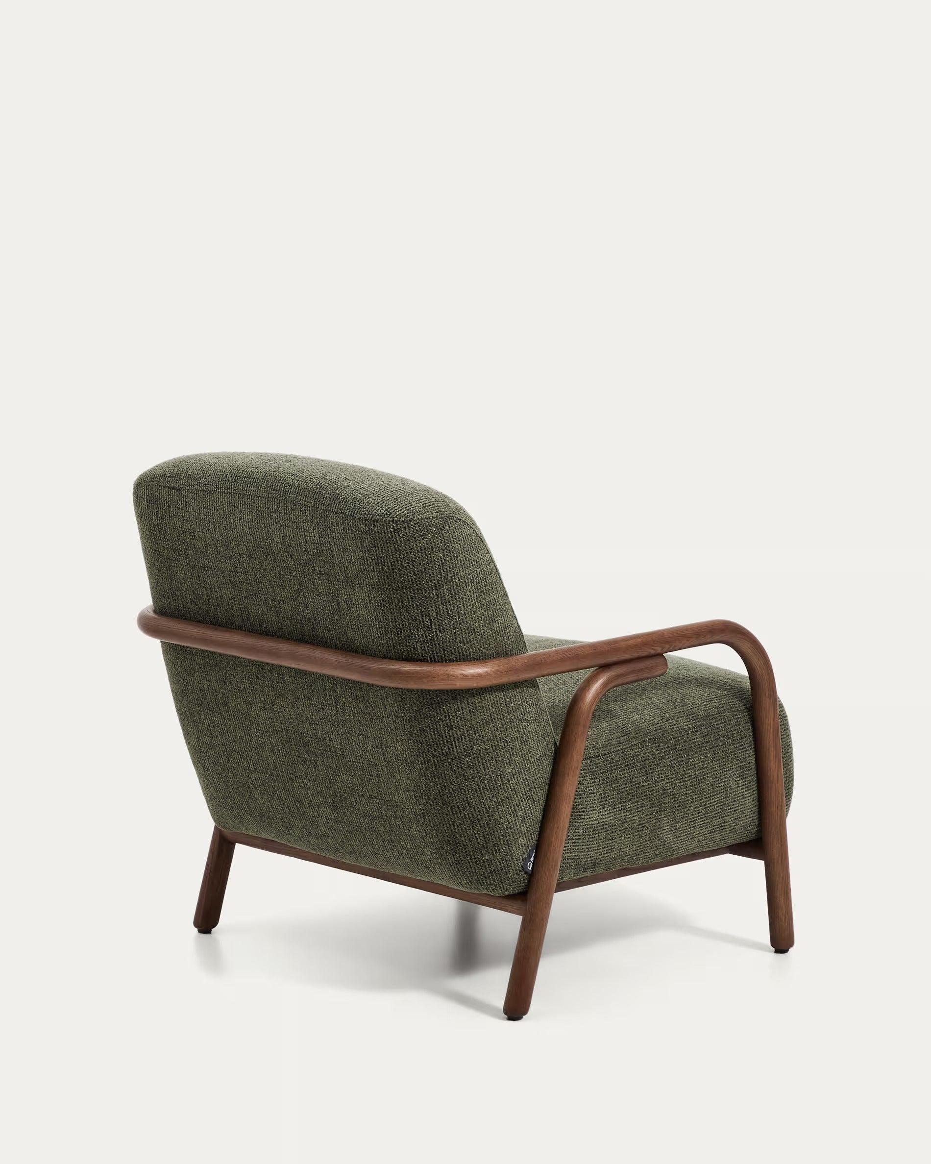 SYLO armchair green with dark ash base