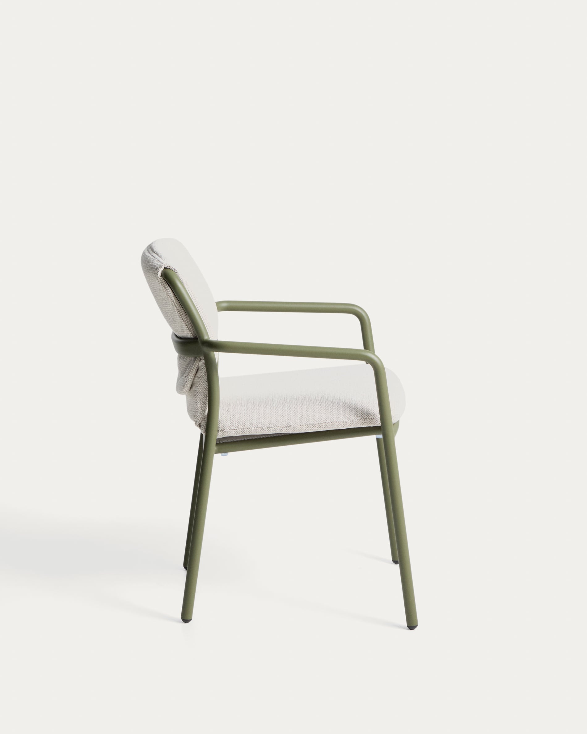 LINOSA Garden Chair Beige with Green Base