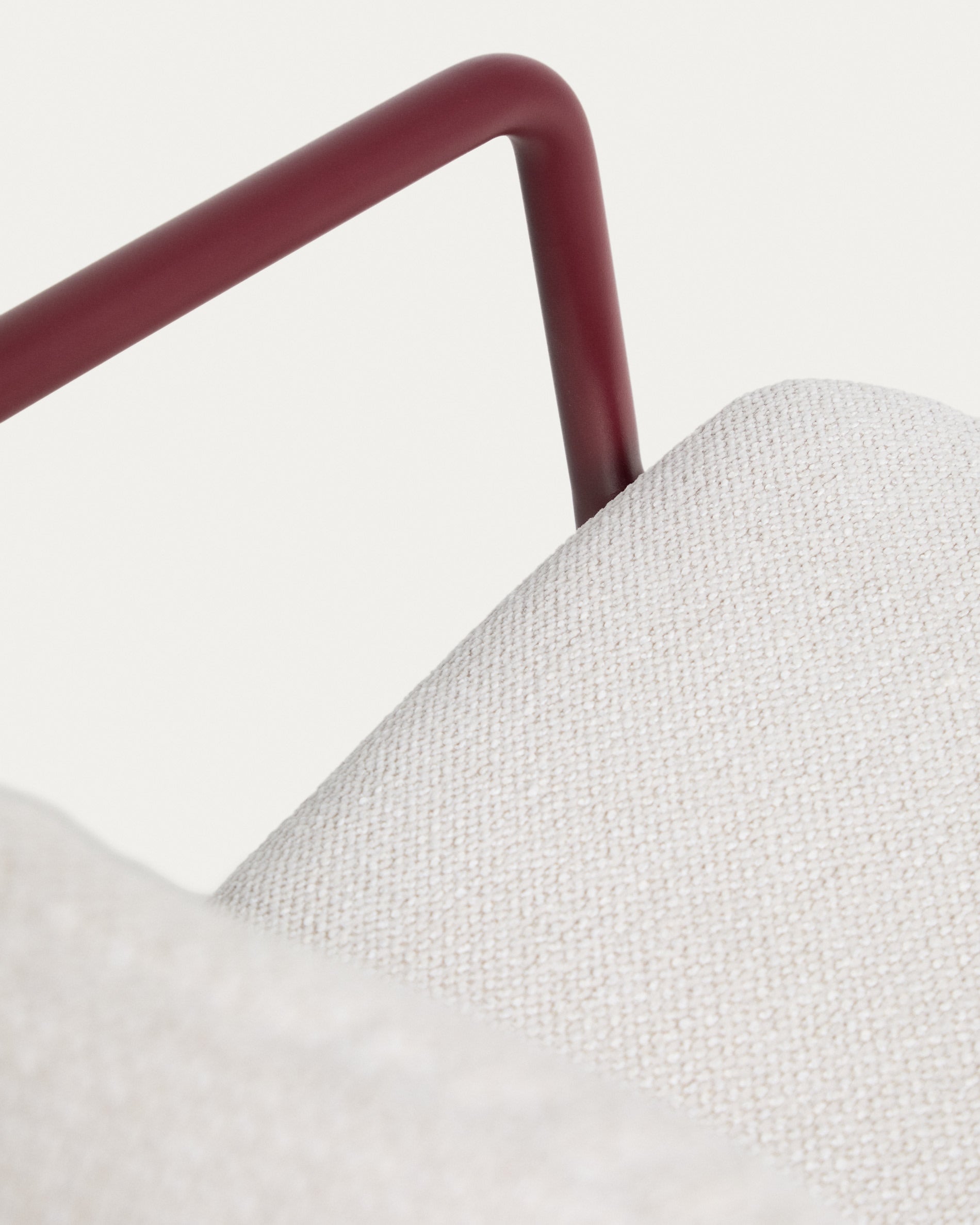 LINOSA Garden Chair Beige with Burgundy Base