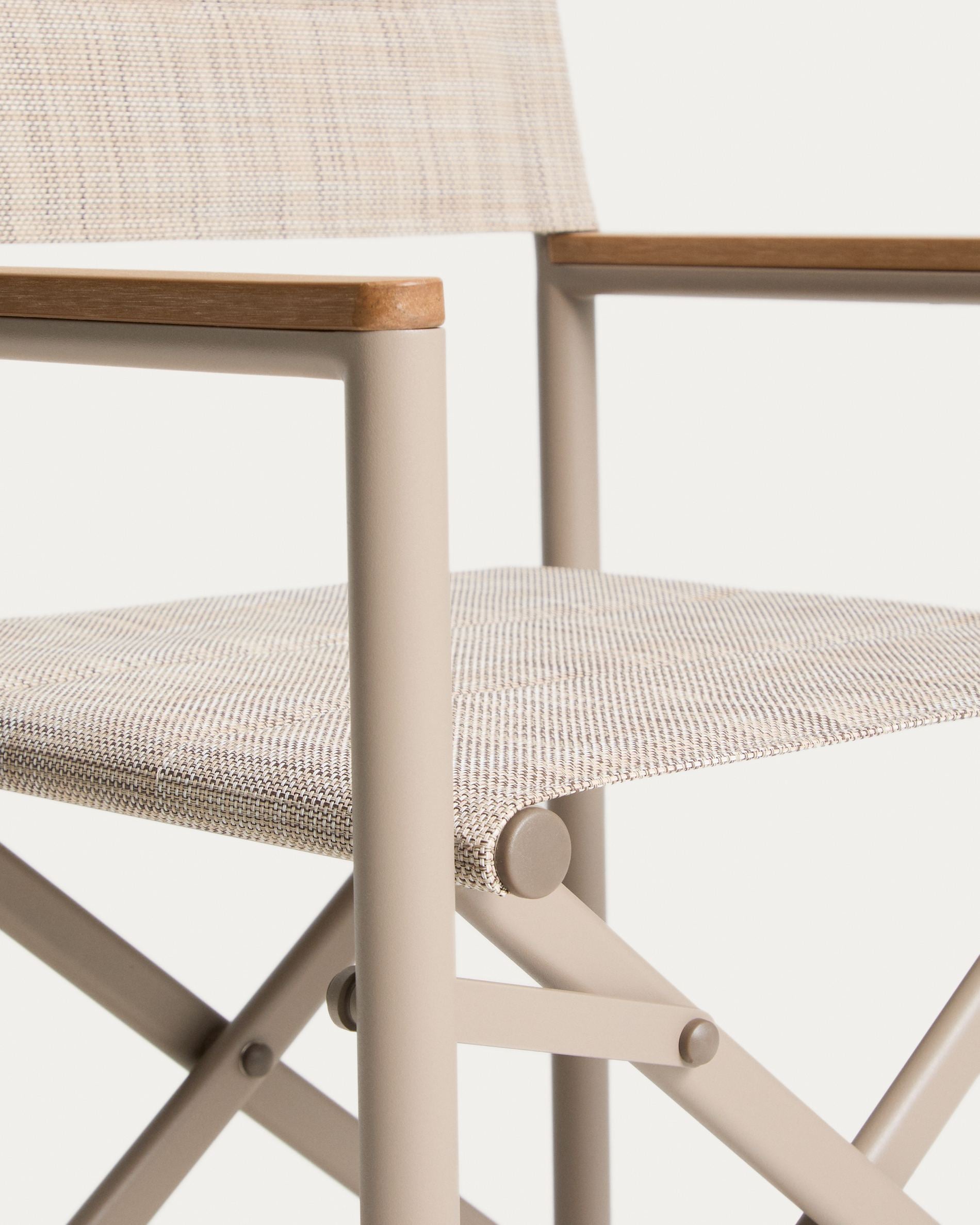 Skladacia záhradná stolička TISNO taupe