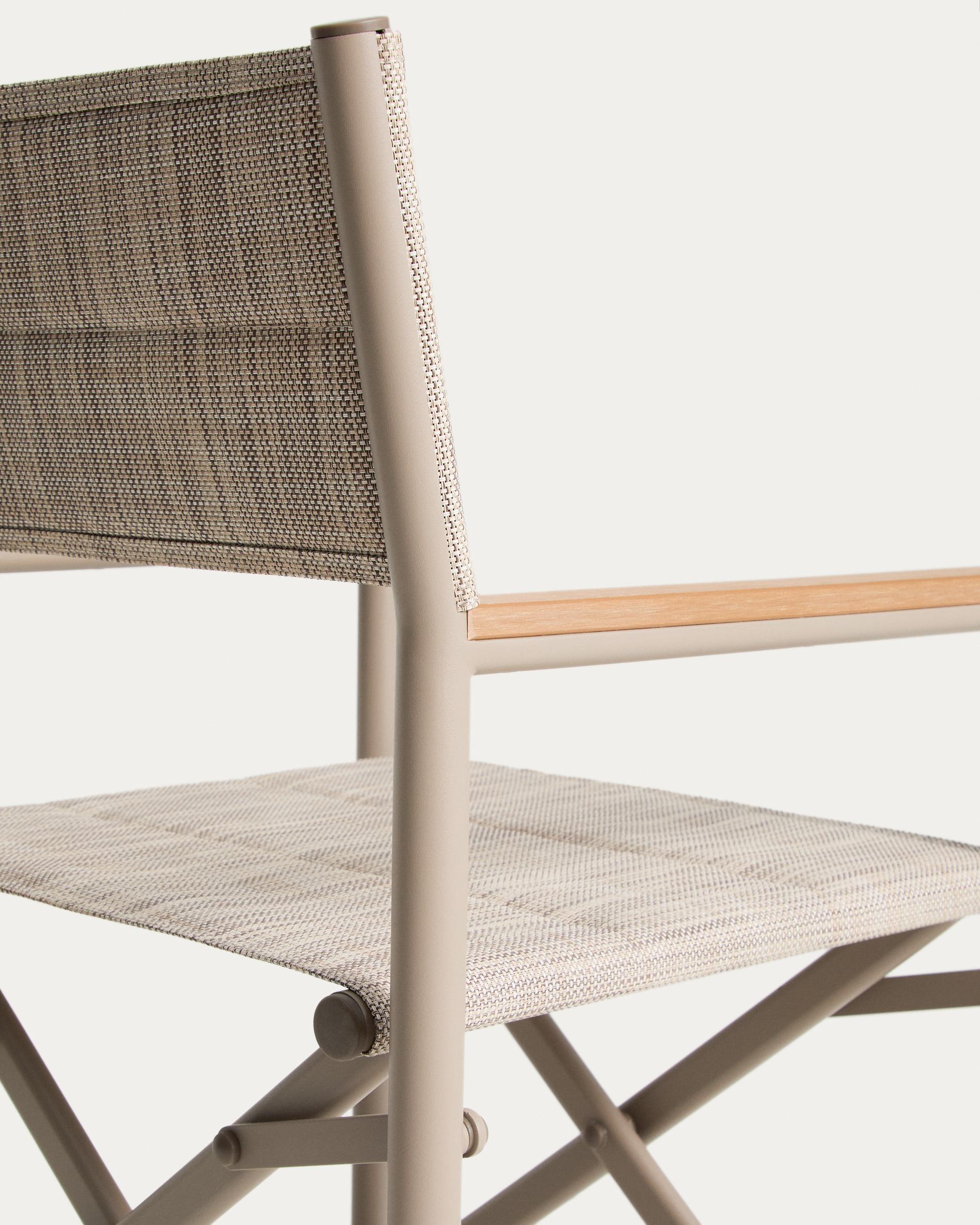 Skladacia záhradná stolička TISNO taupe