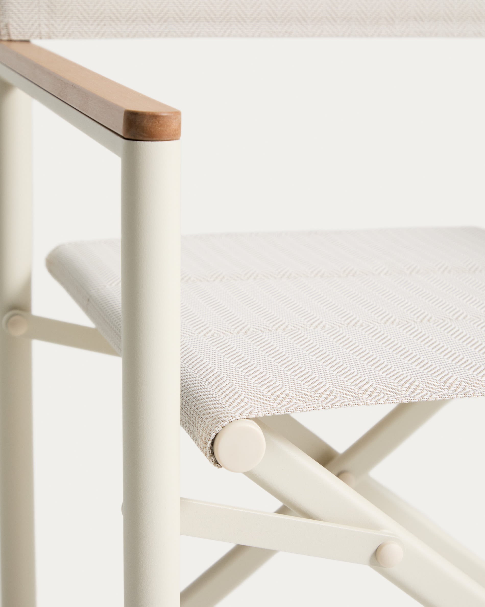 Skladacia záhradná stolička TISNO ecru