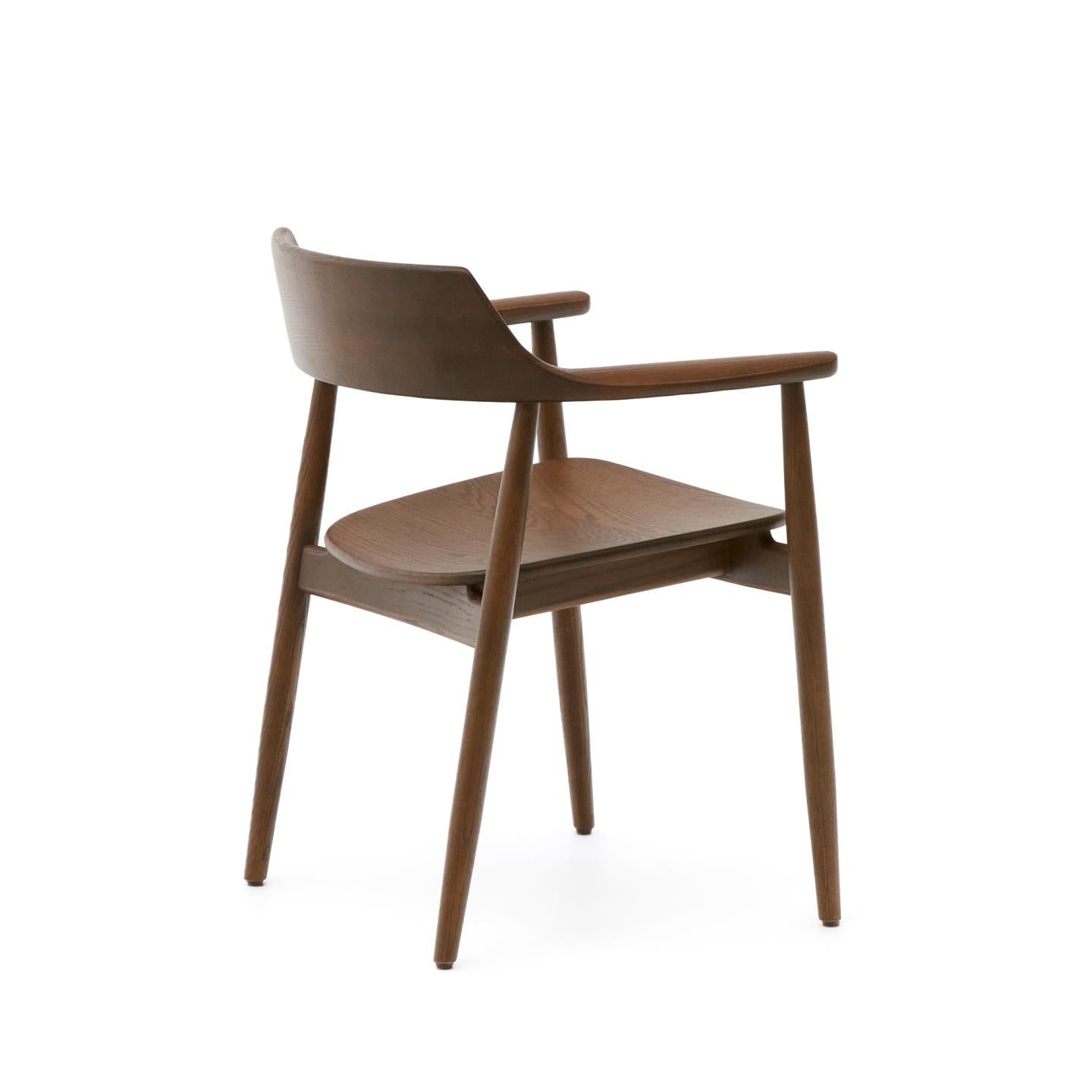 FONDES chair made of solid oak wood in walnut color