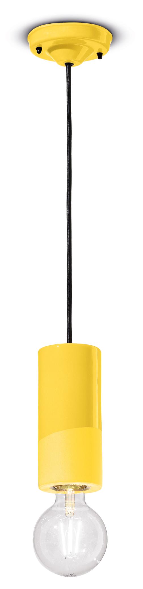 Závesná keramická lampa PI žltá