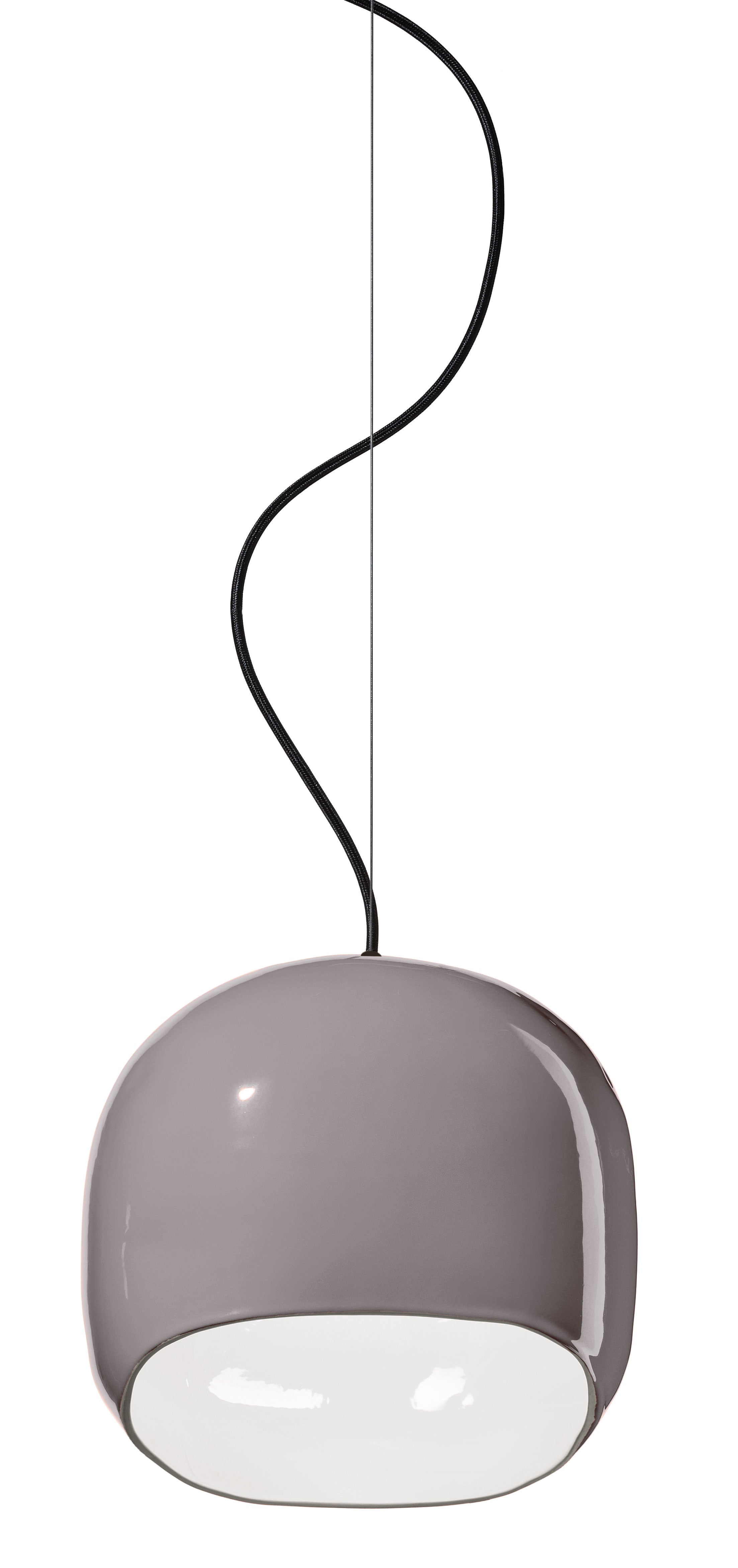 Závesná keramická lampa AYRTON šedá