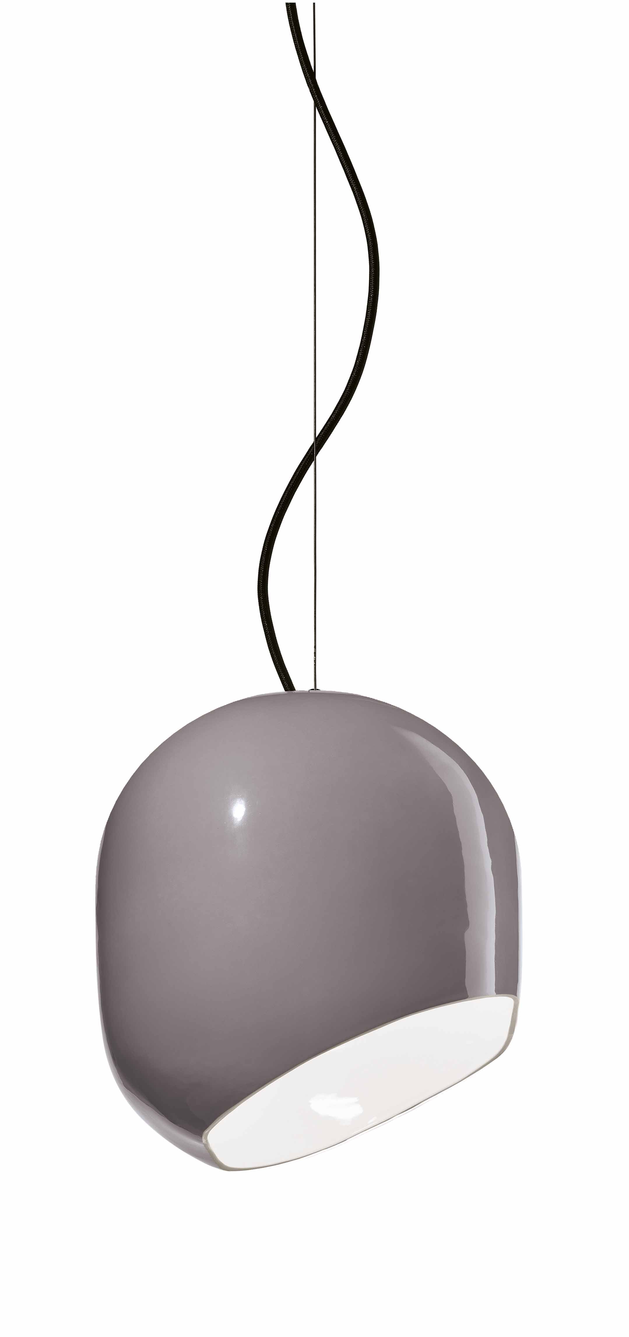 Závesná keramická lampa AYRTON šedá
