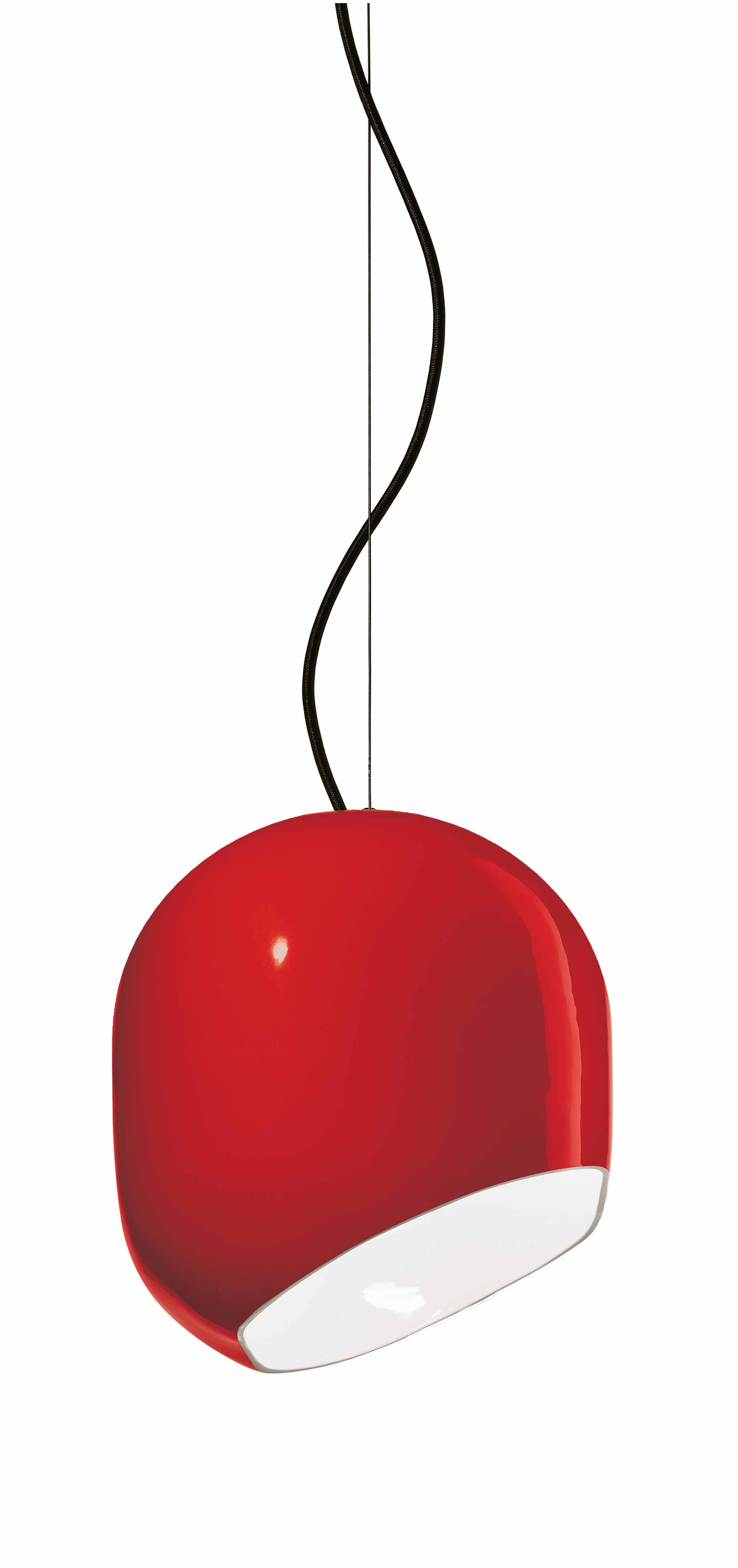 Závesná keramická lampa AYRTON červená