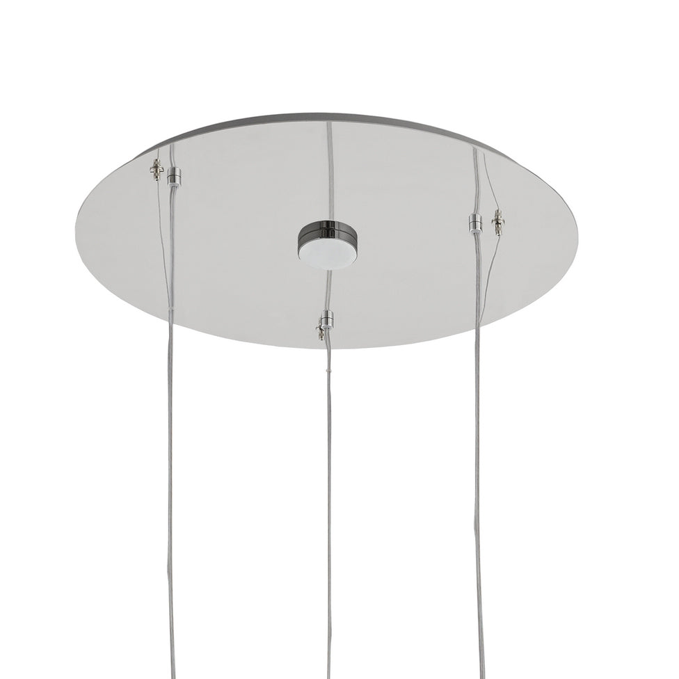 Three-point pendant lamp CLOE chrome