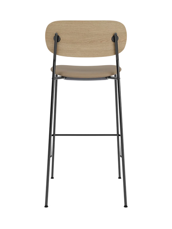 Hoker CO dubový s čalúneným béžovým sedadlom