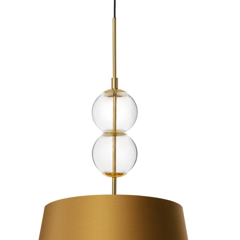 Zlatá závesná lampa COCO