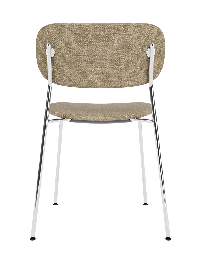 CO Chair beige boucle with chrome base