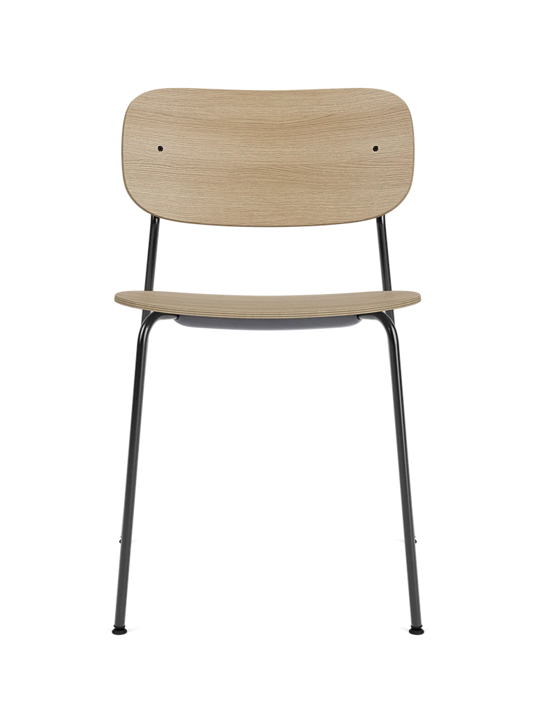 CO Chair with Oak Veneer and Black Base