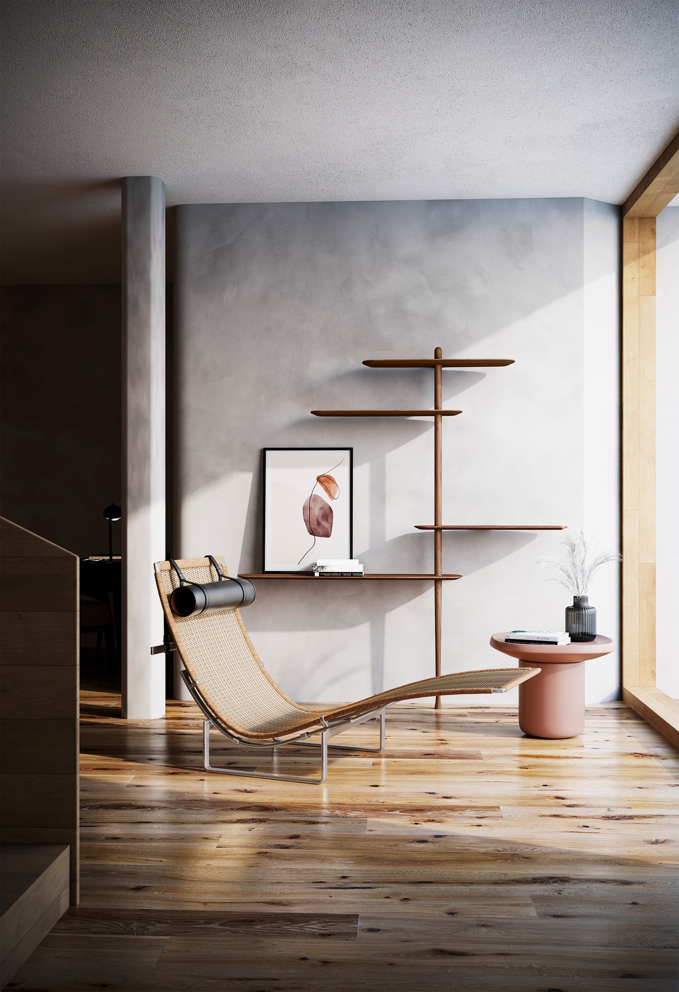 Regál UNICA - KONFIGURÁCIA 08 orechový dyha