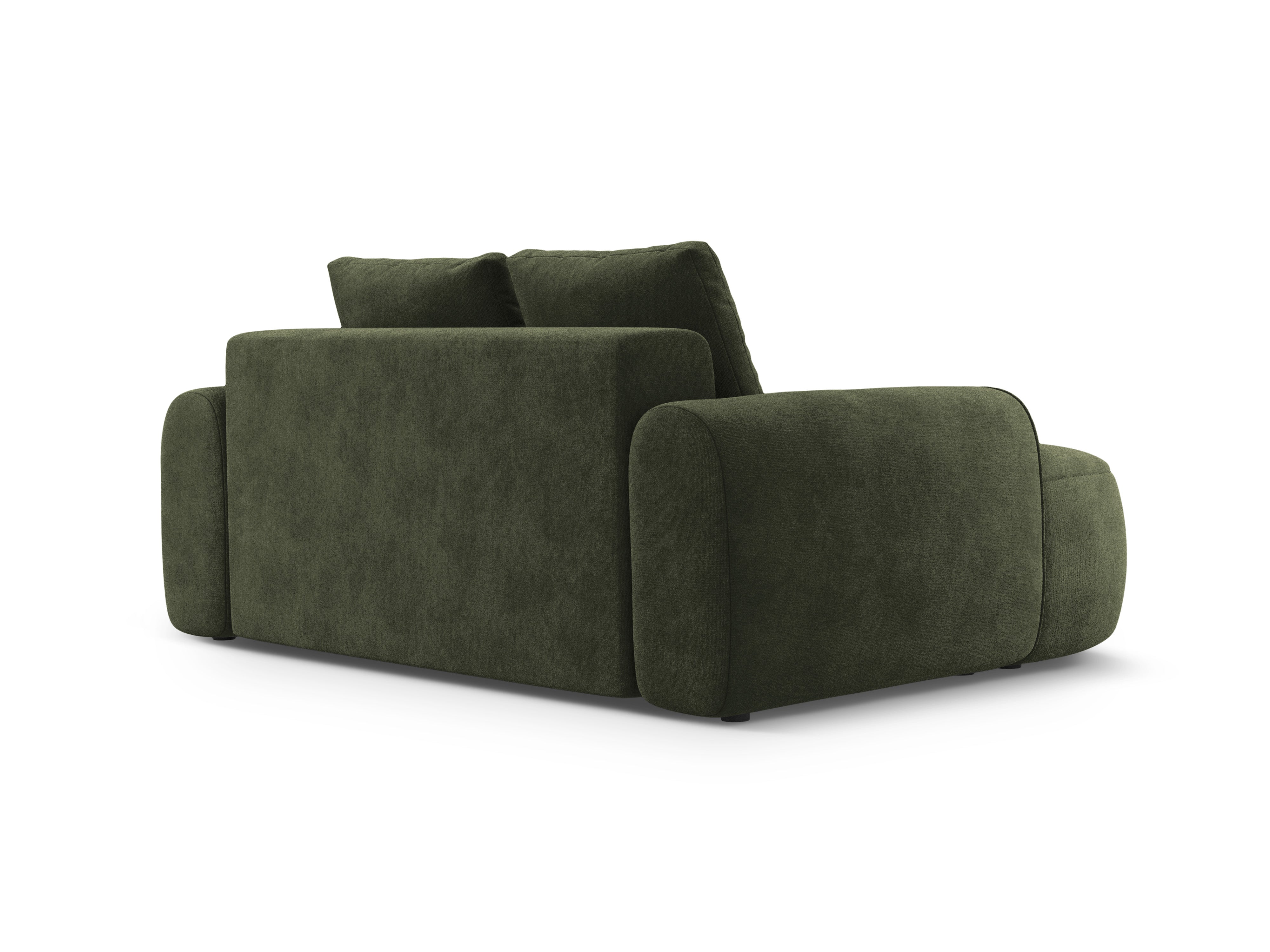 Sofa z jemného velúru pre 2 osoby LINZ zelená