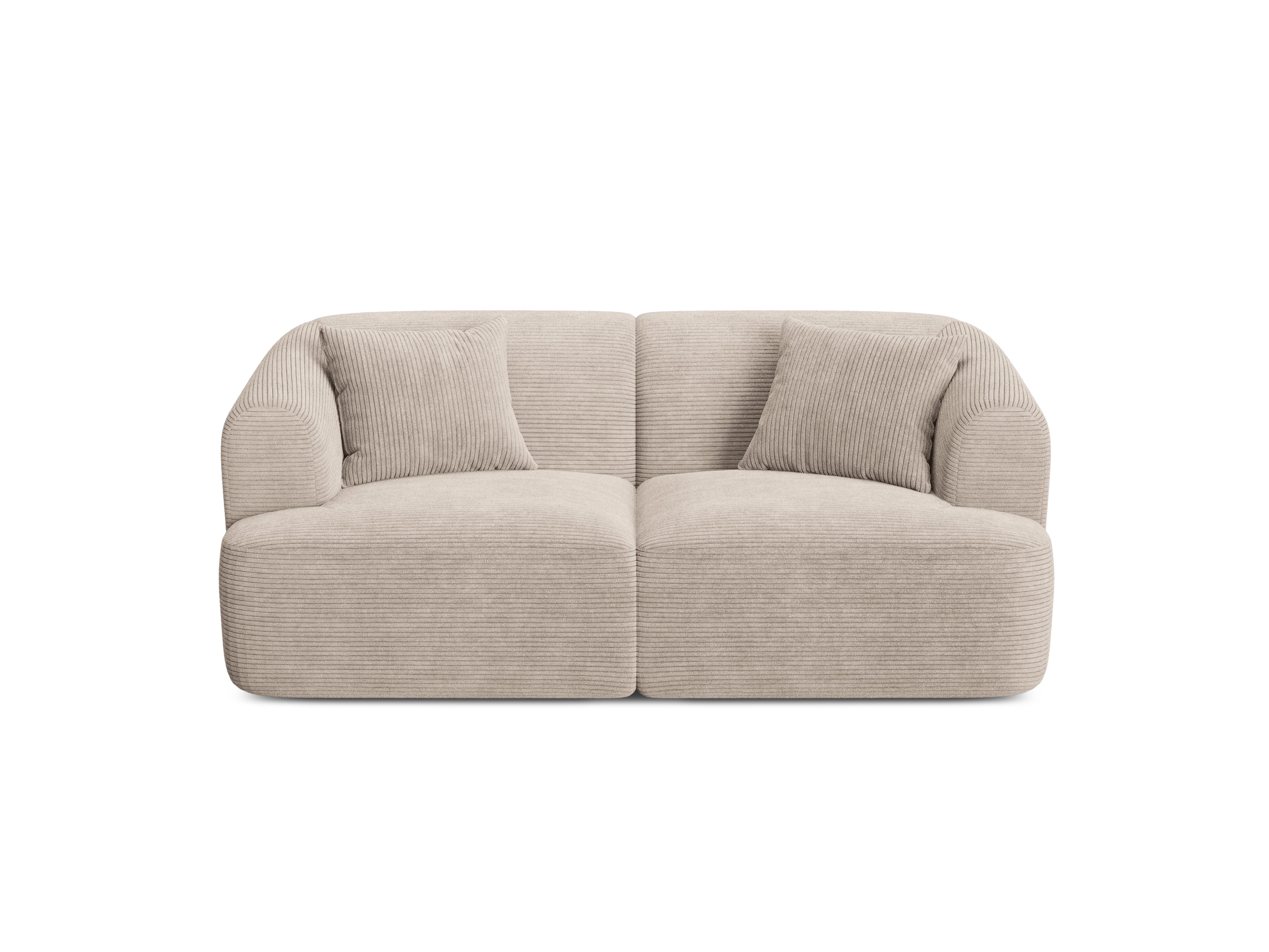 2-seater Sofa CAMPI beige corduroy