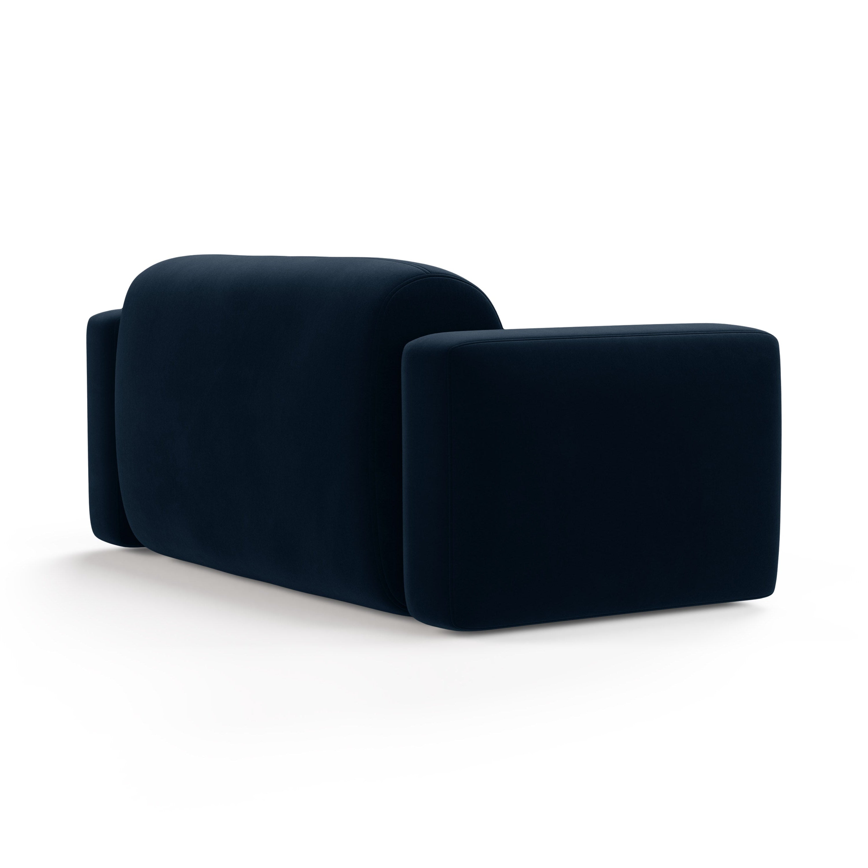 Sofa z jemného velúru pre 2 osoby STRINO granátová