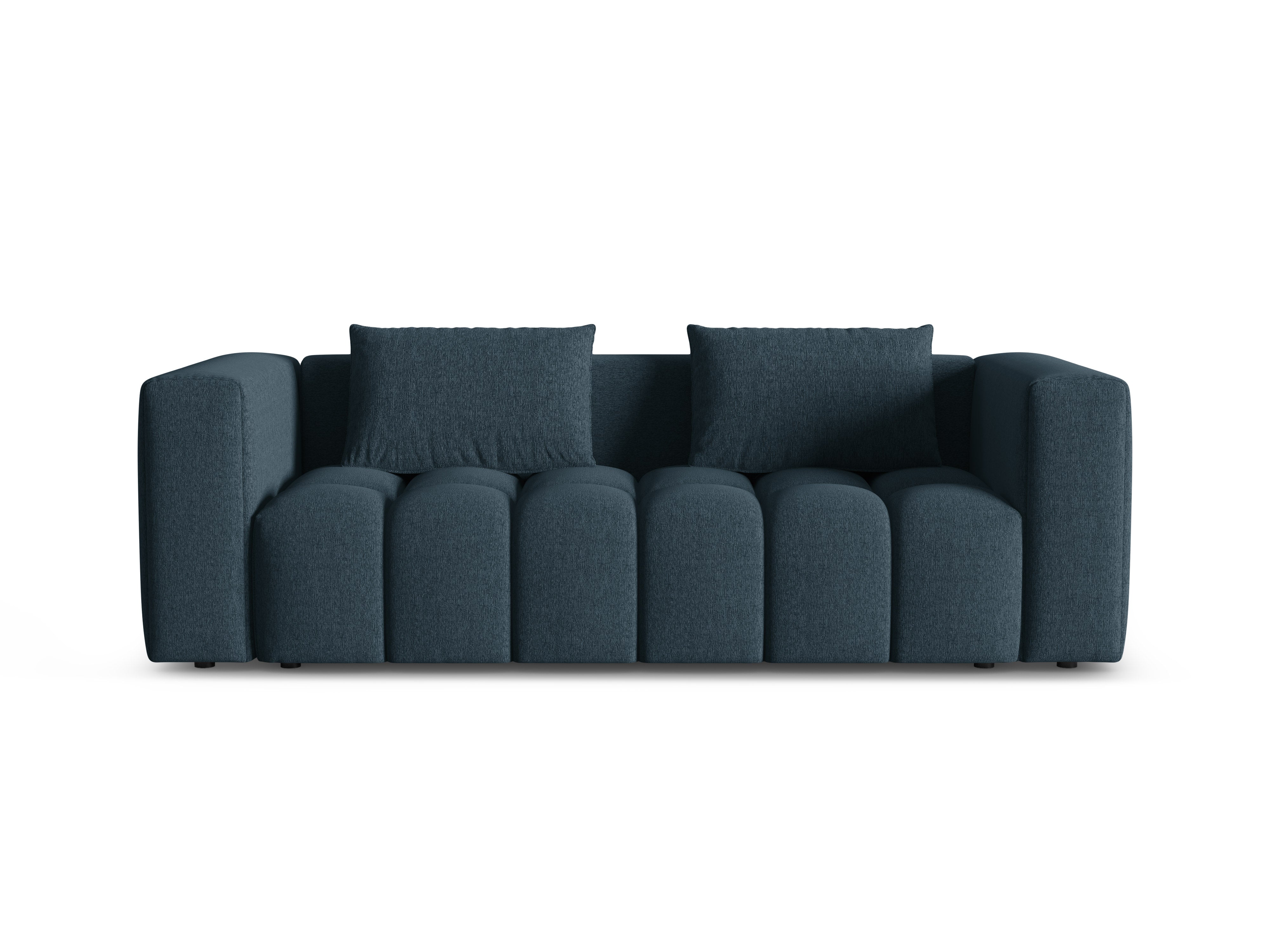 Sofa pre 3 osoby s funkciou spania VERONA tmavomodrá