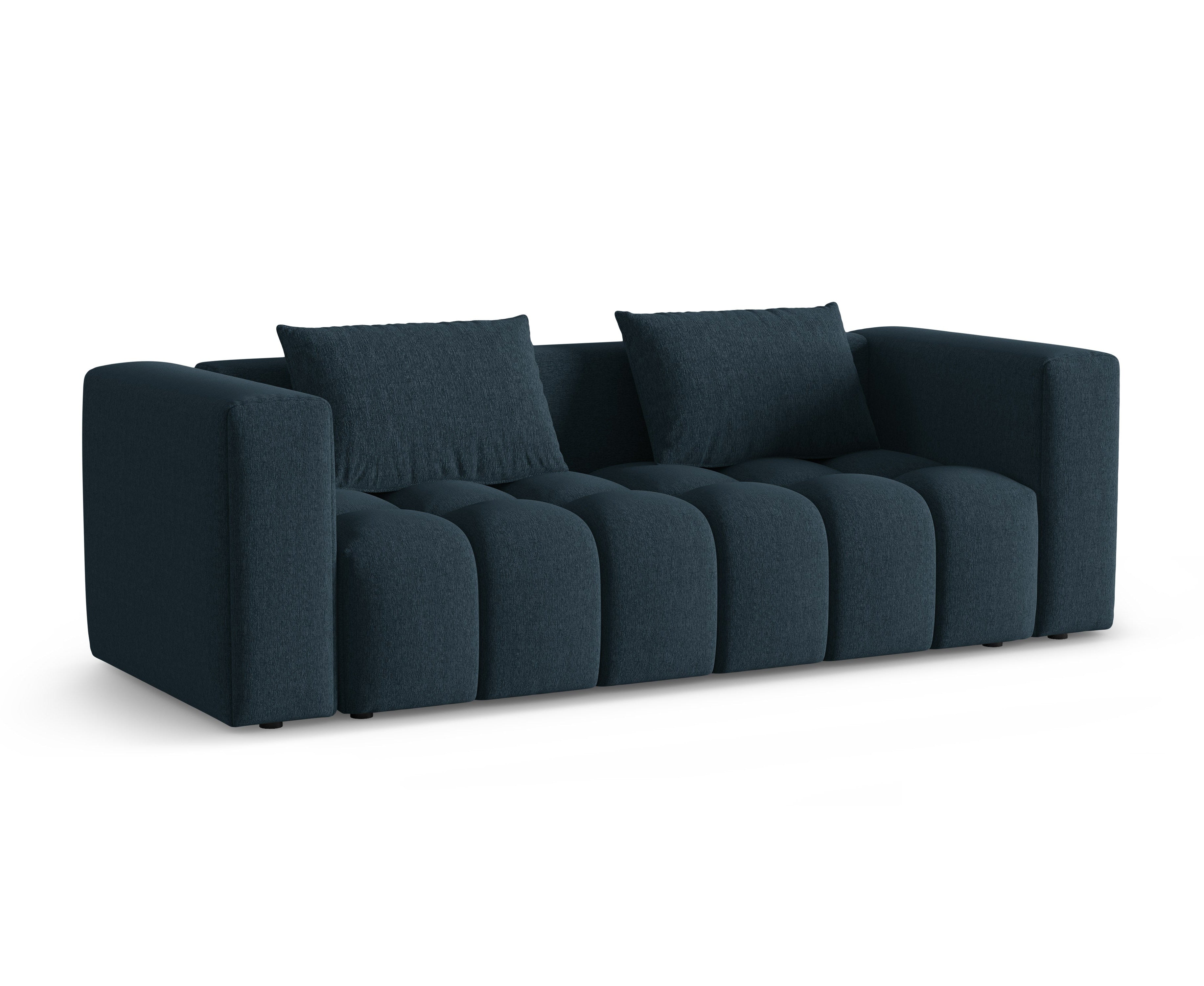 Sofa pre 3 osoby s funkciou spania VERONA tmavomodrá