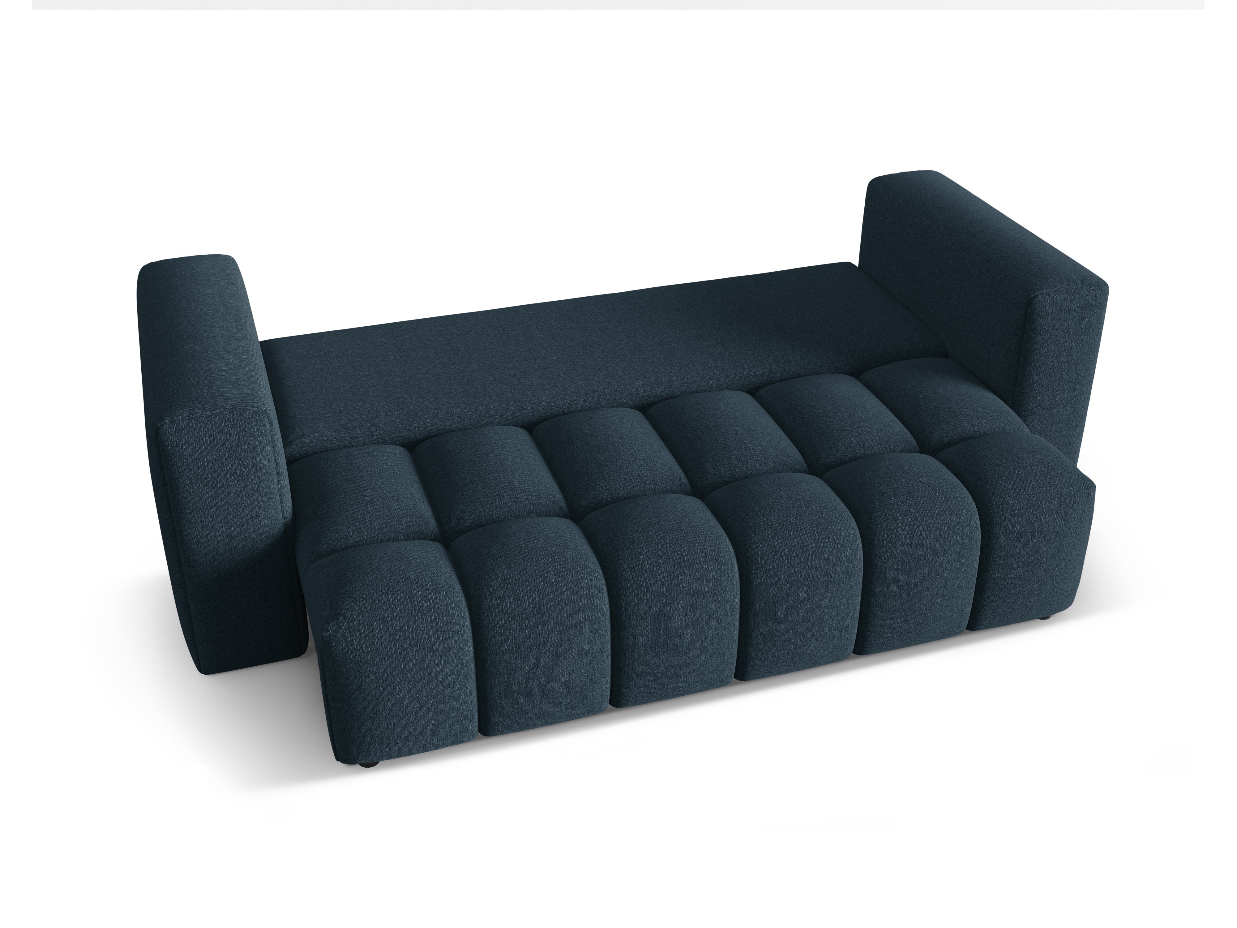 Sofa pre 3 osoby s funkciou spania VERONA tmavomodrá
