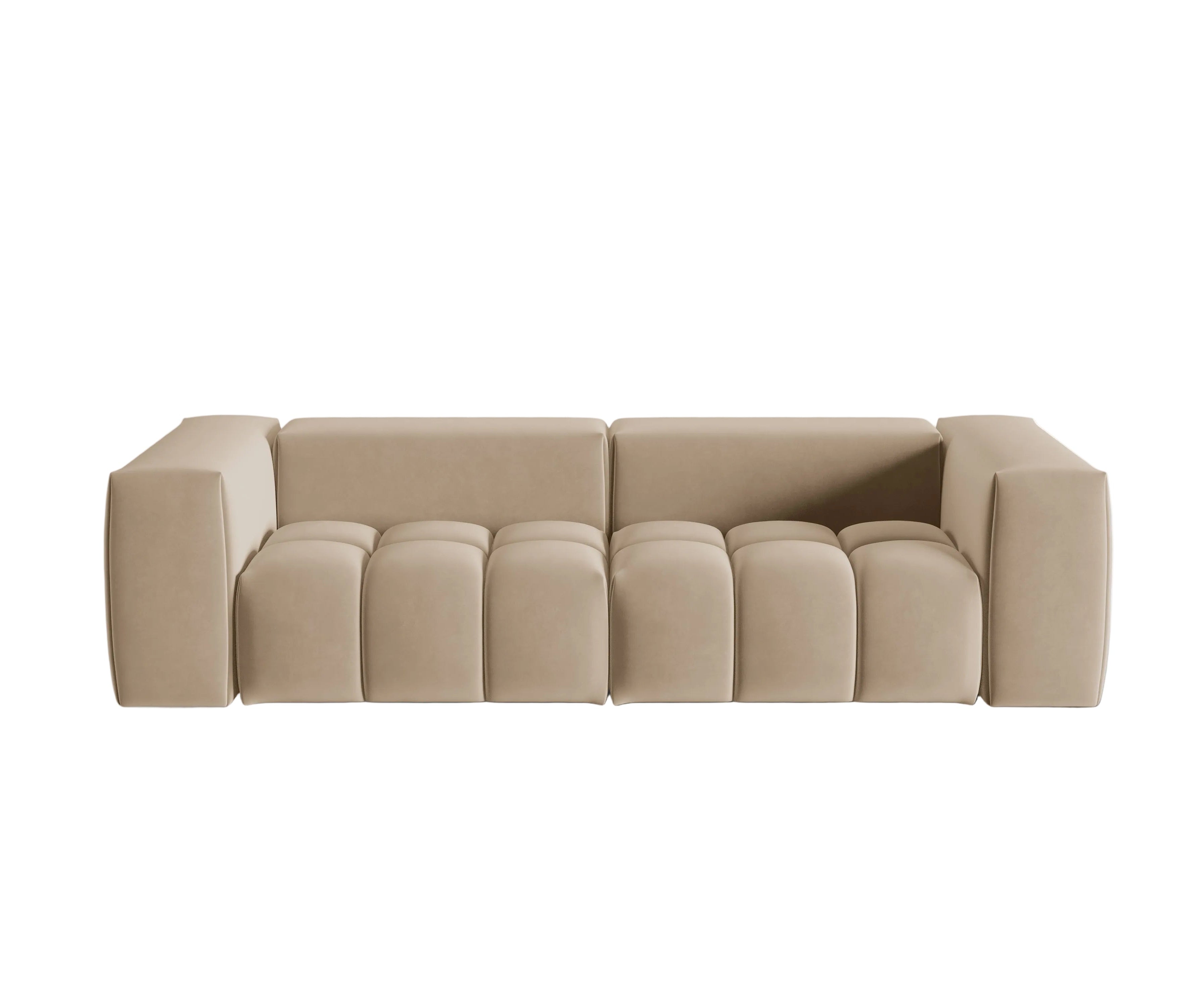 Sofa zamatová 3-miestna VERONA piesková