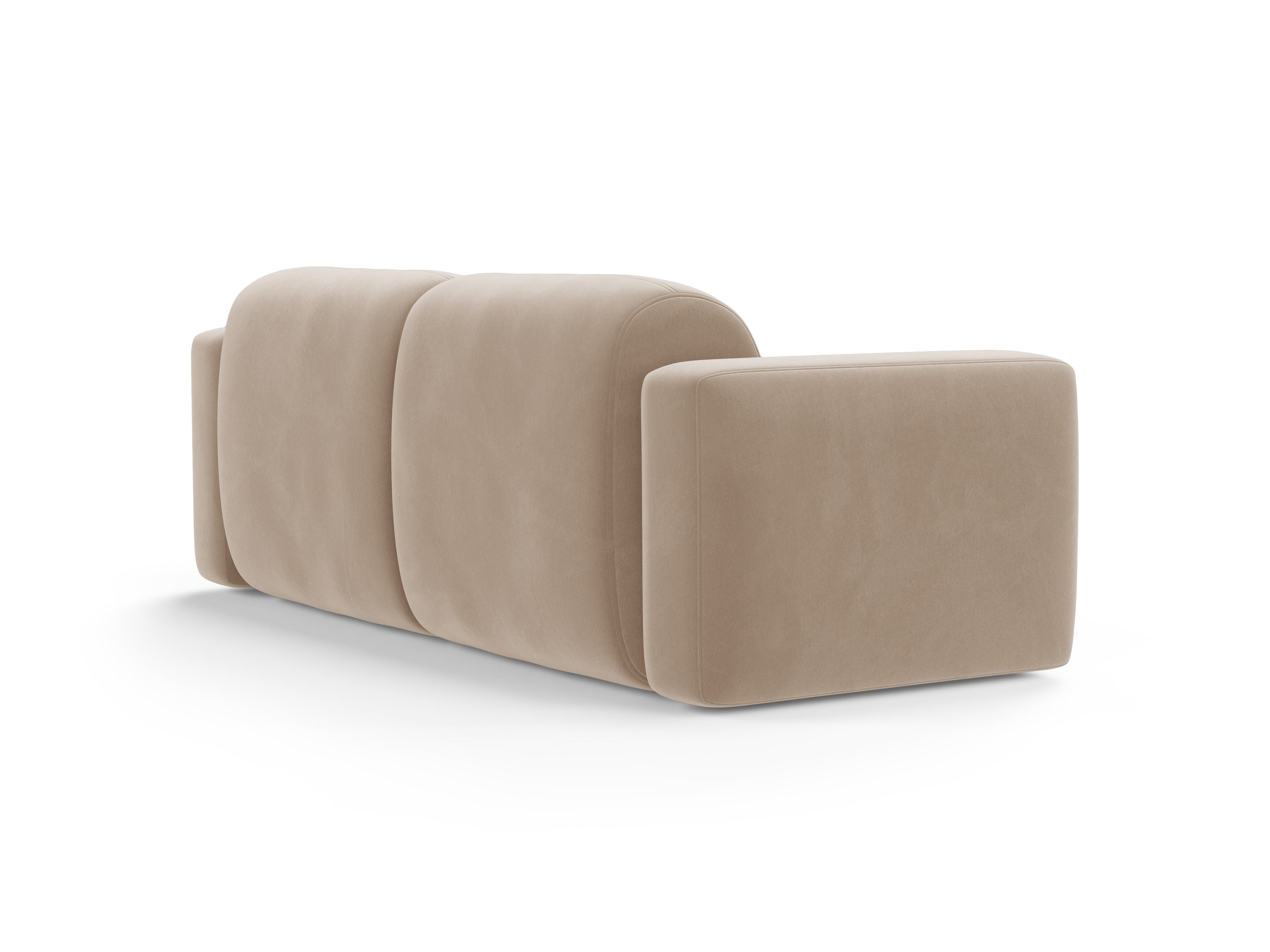 Sofa z jemného velúru 3-miestna STRINO béžová