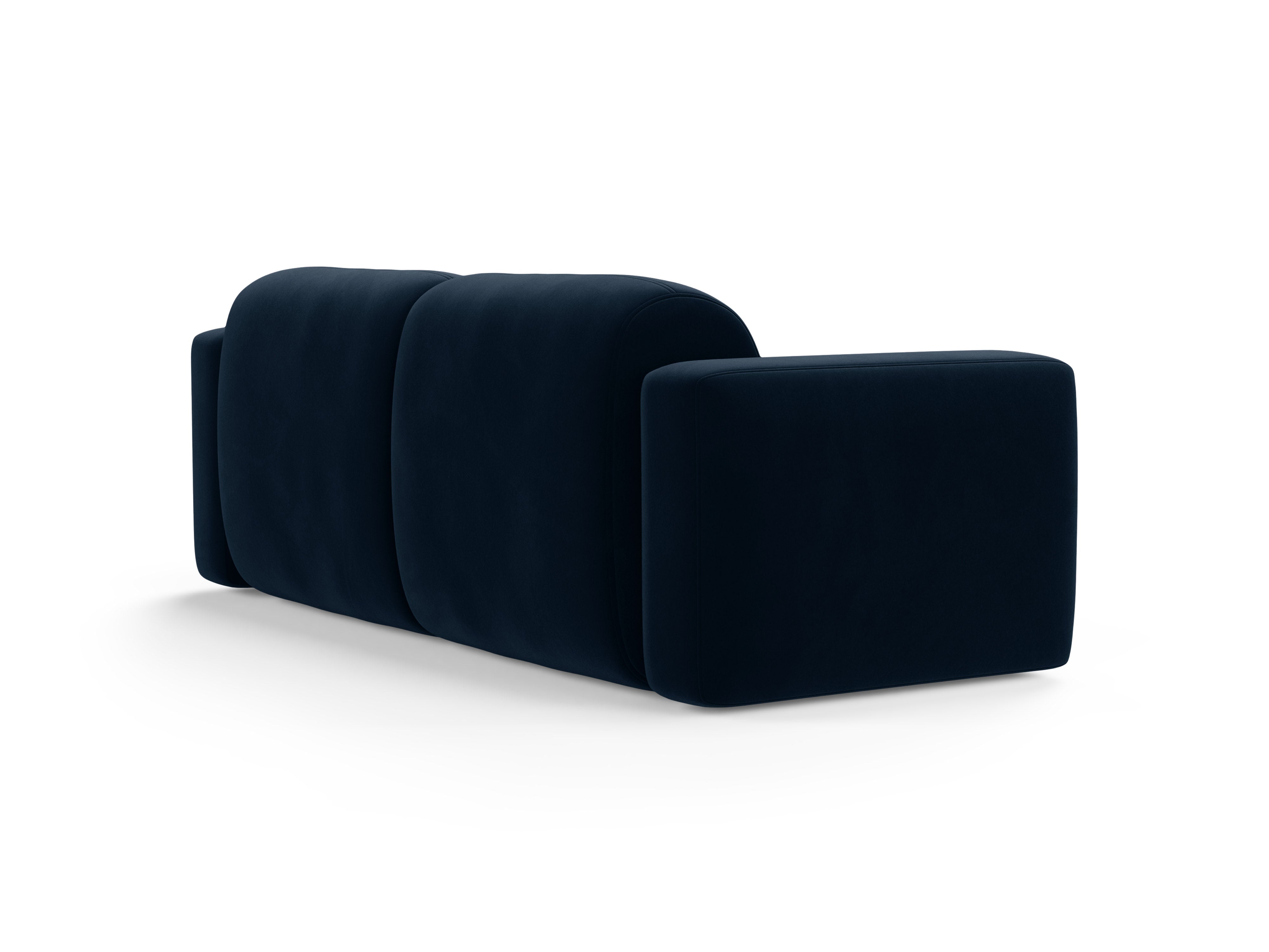 Sofa z jemného velúru 3-miestna STRINO granátová