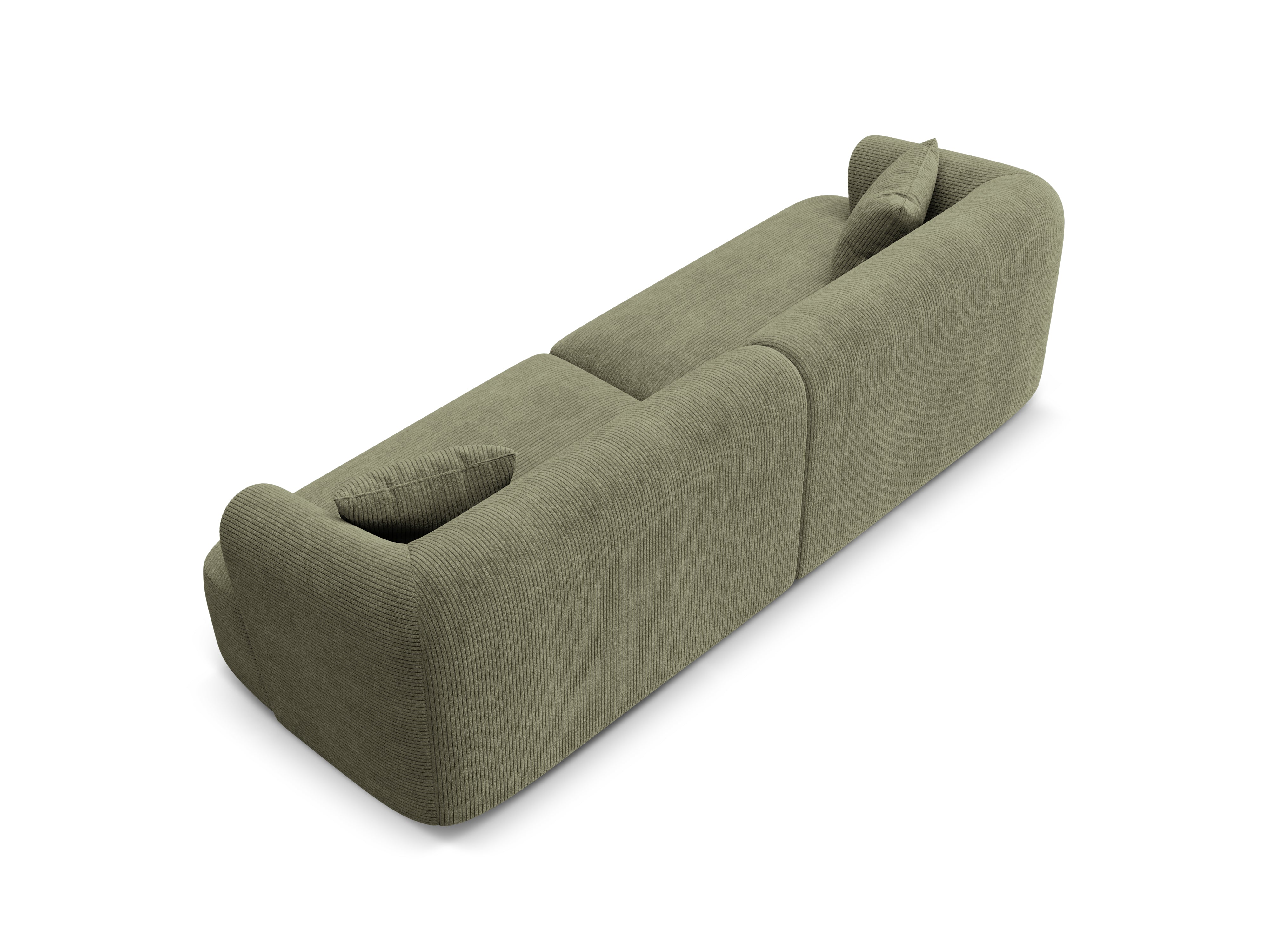 Sofa pre 4 osoby CAMPI zelený zamat