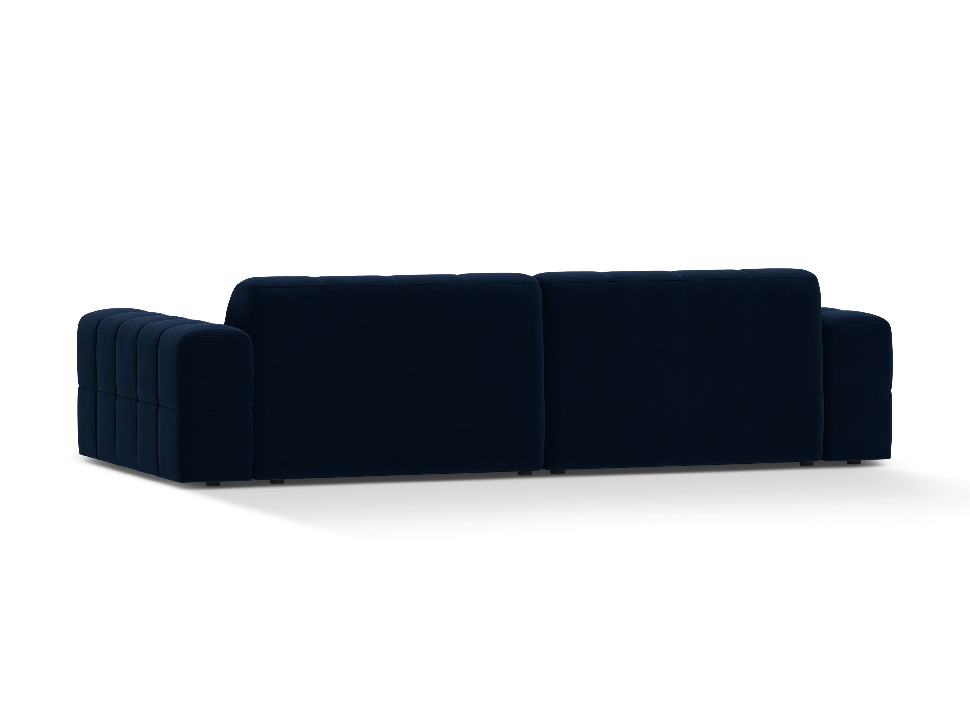 Sofa z jemného velúru pre 4 osoby CHICAGO kráľovsky modrá
