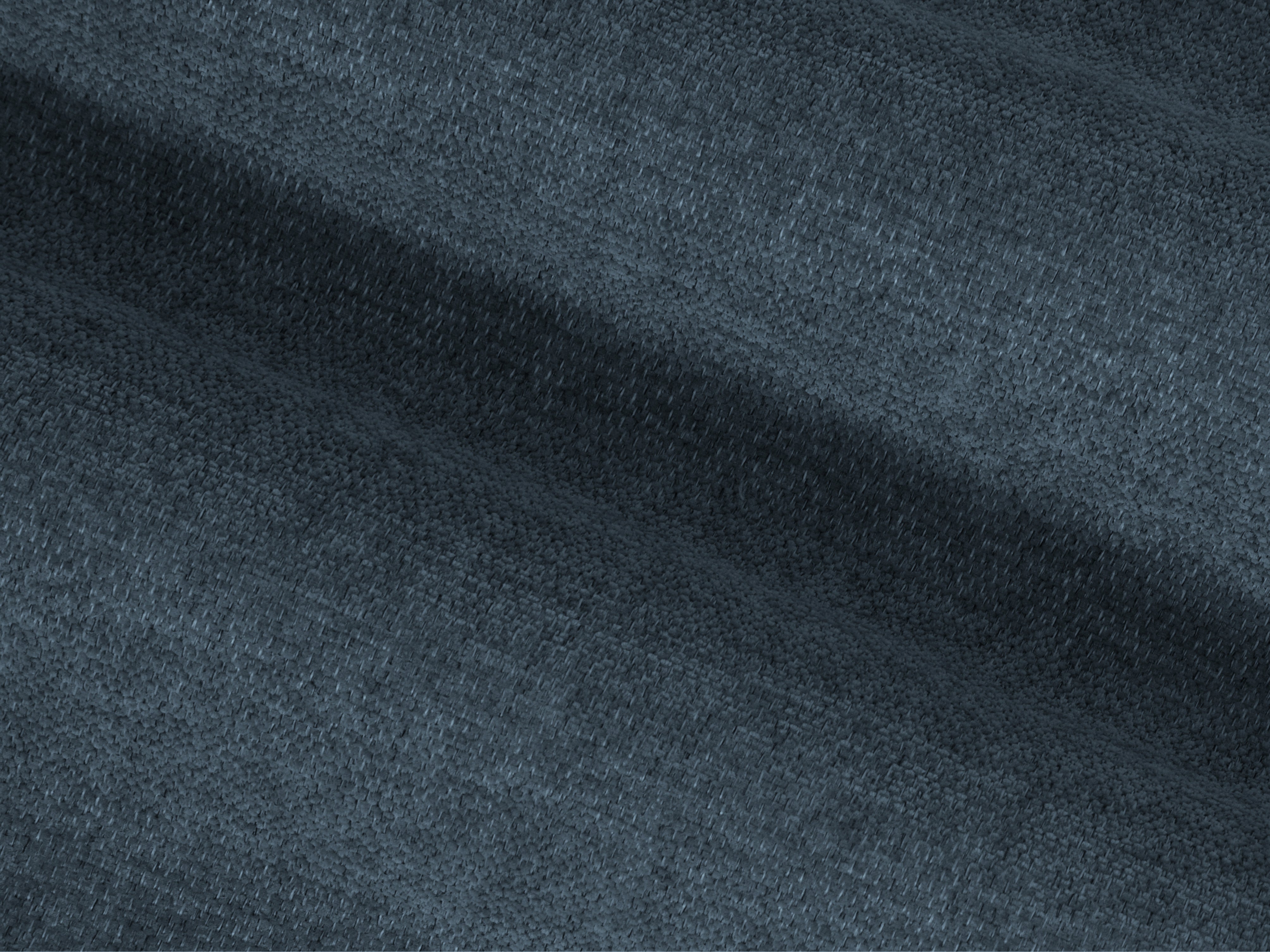 Left-sided corner sofa STRINO blue chenille