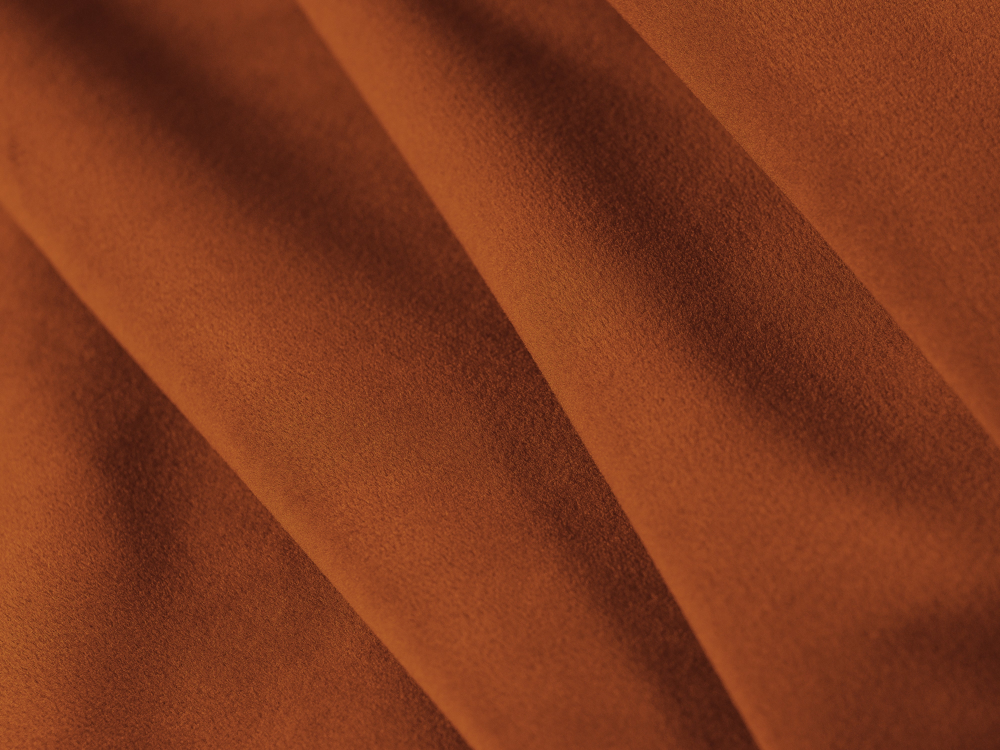 Left-facing velvet corner sofa STRINO terracotta