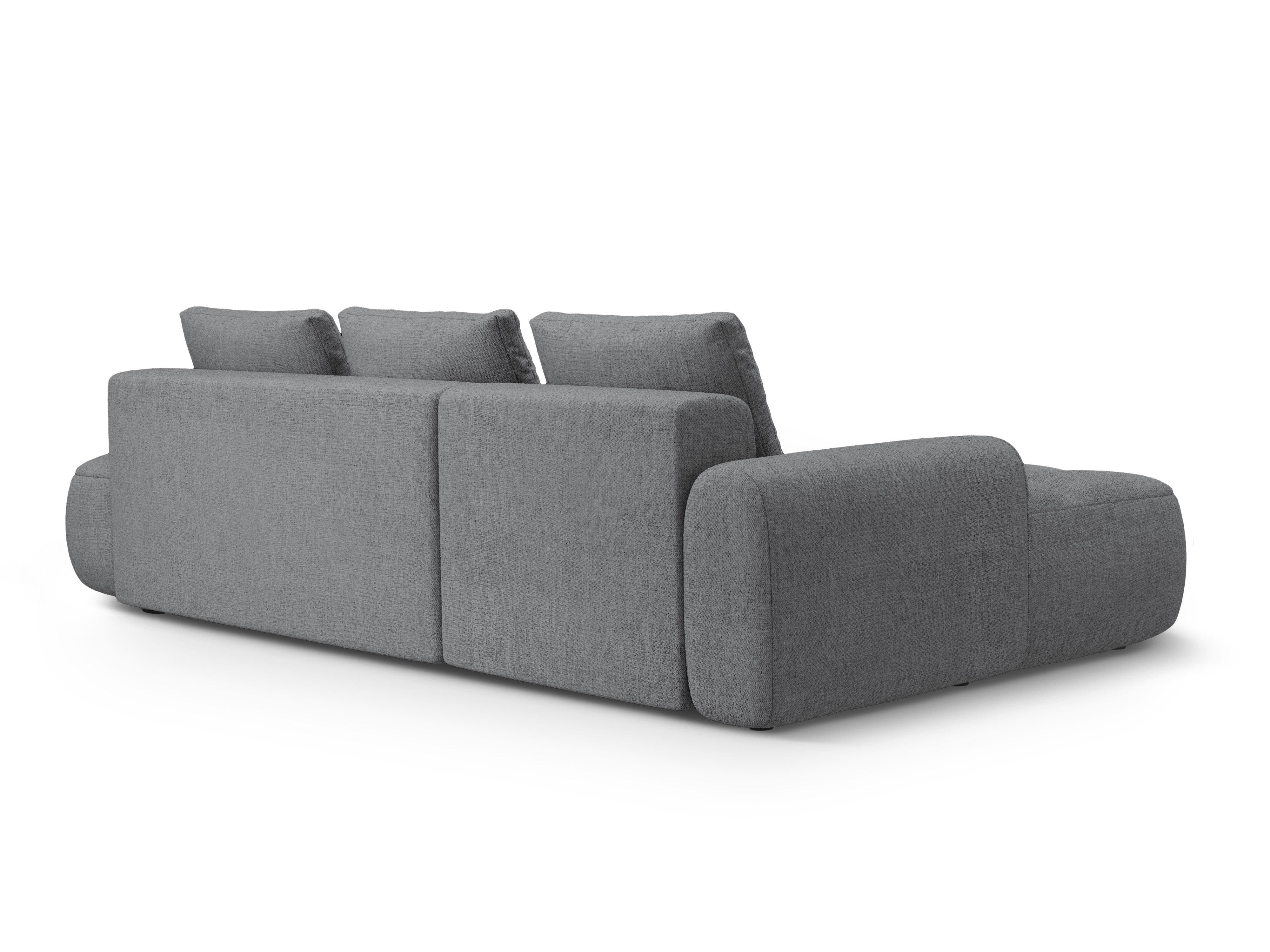 Left-sided corner sofa bed for 3 people LINZ gray