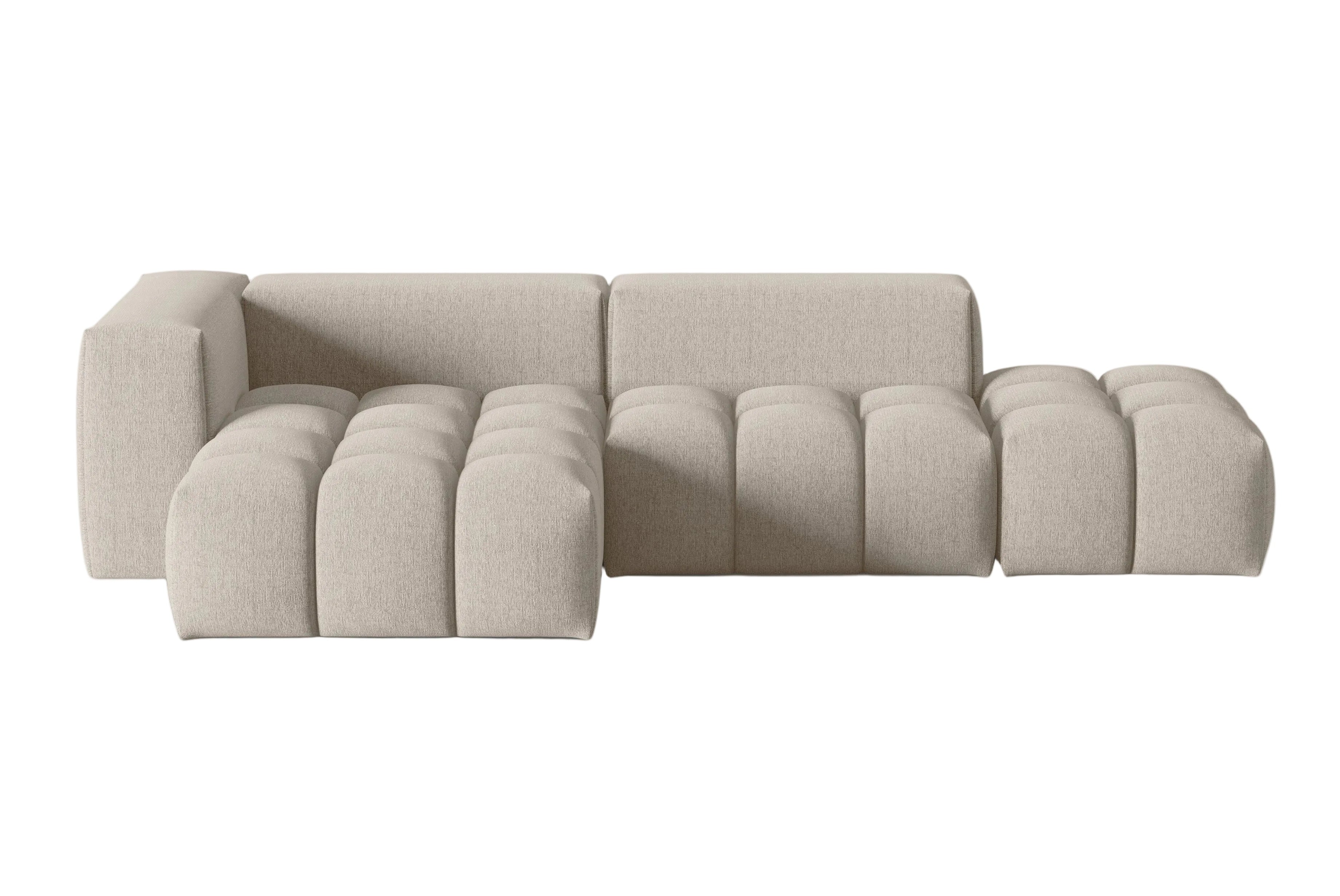 VERONA open left-facing 4-seater corner sofa sand