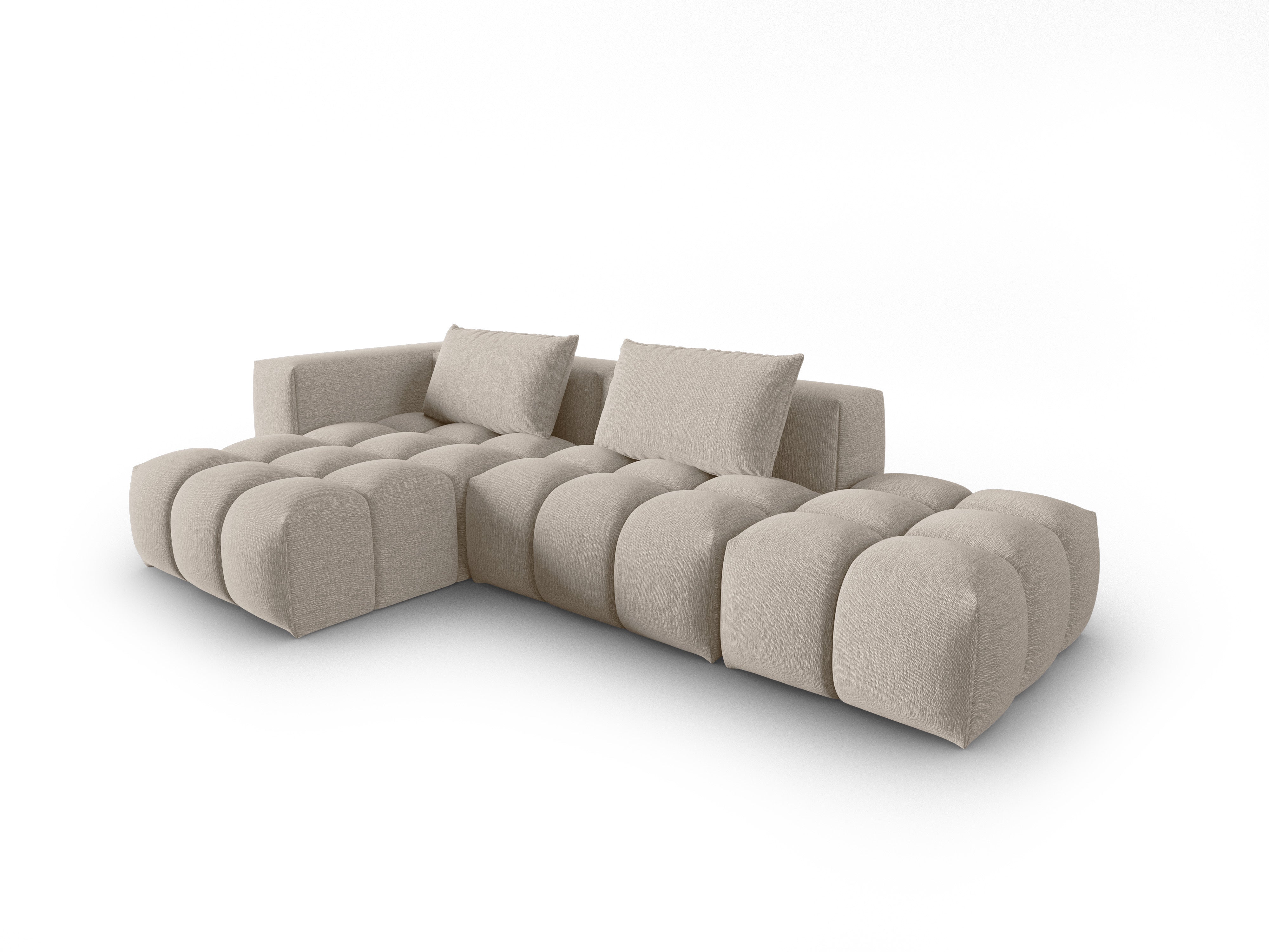 VERONA open left-facing 4-seater corner sofa sand