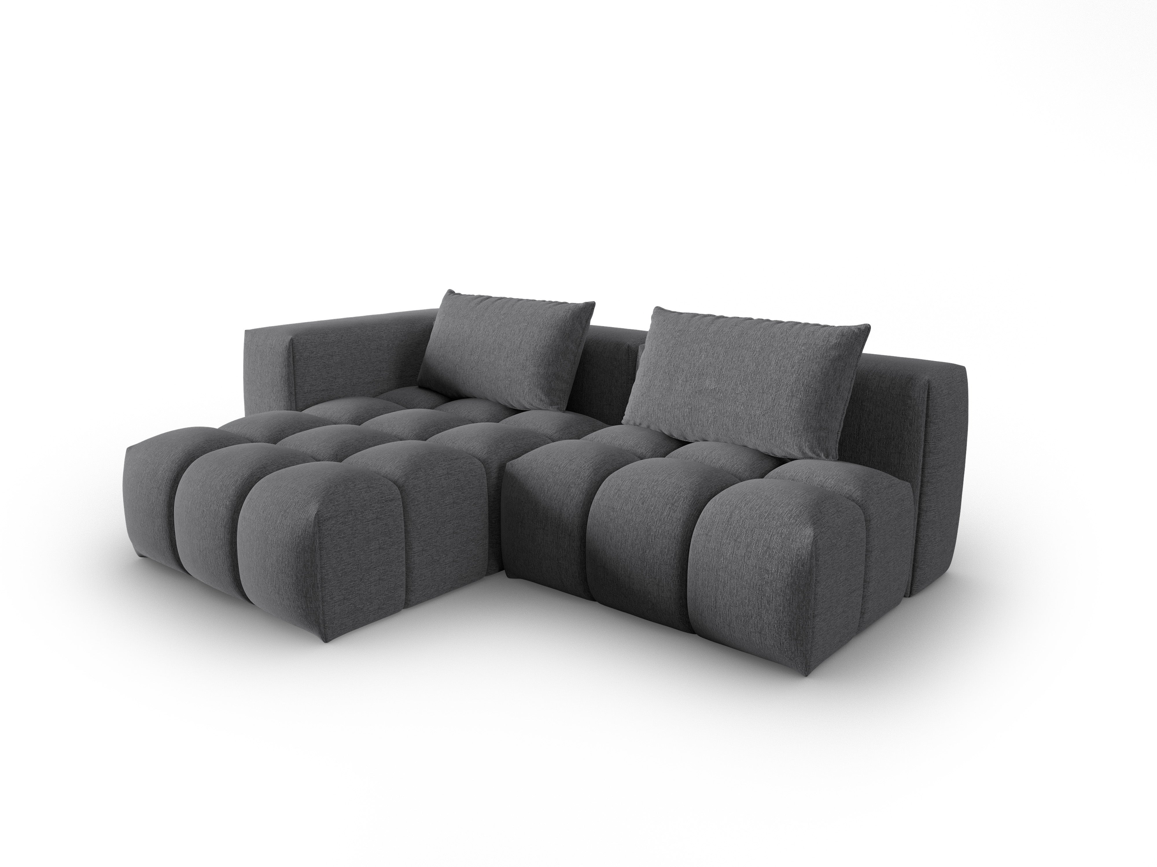 Left-facing open 3-seater corner sofa VERONA gray