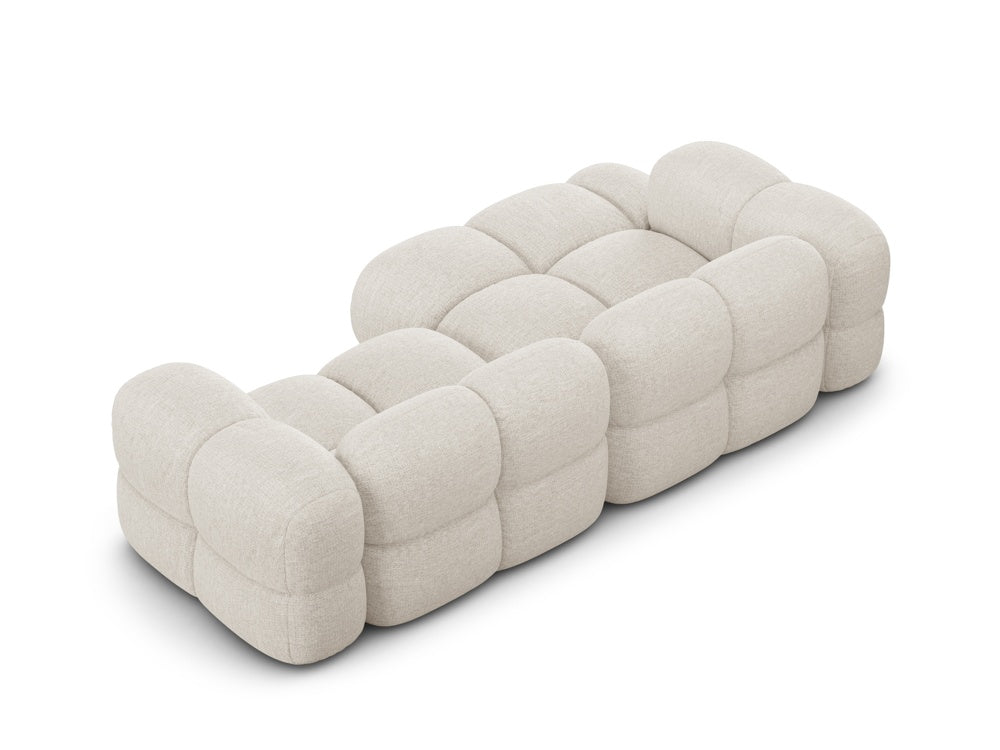 Left-facing 3-seater corner sofa LORETTO light beige