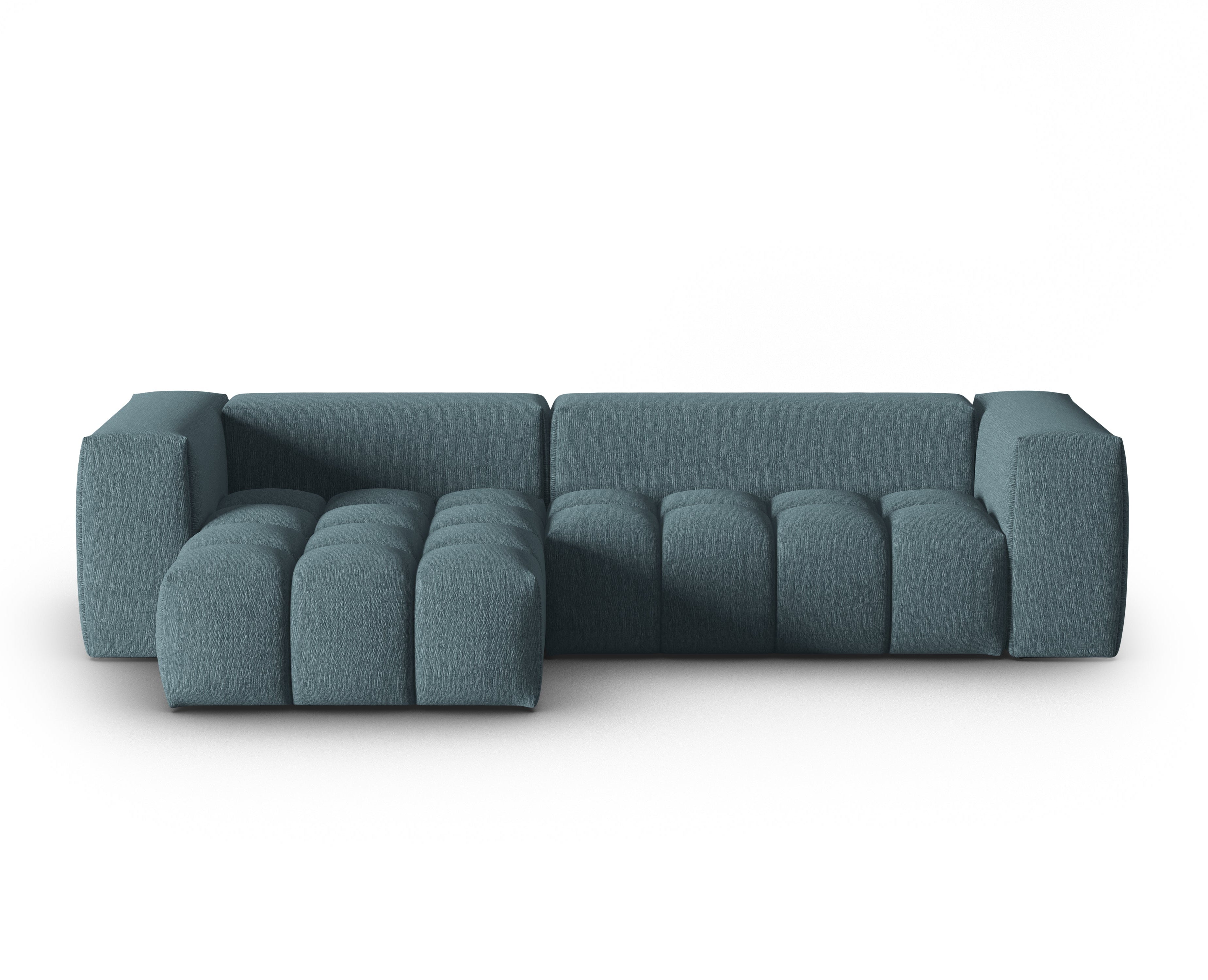 Corner Sofa for 3 People Left Side VERONA Light Blue