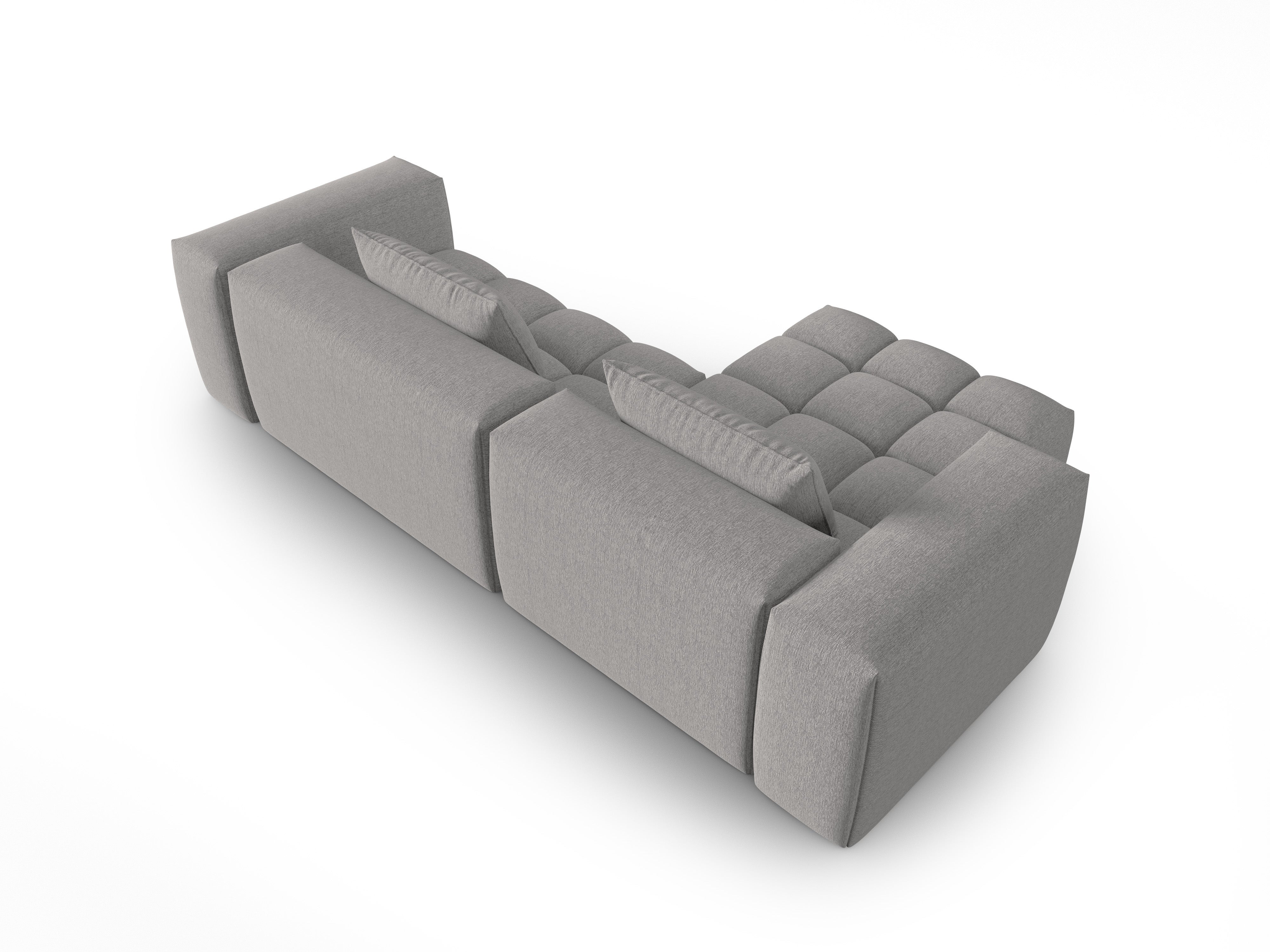 Left-facing 3-seater corner sofa VERONA warm gray