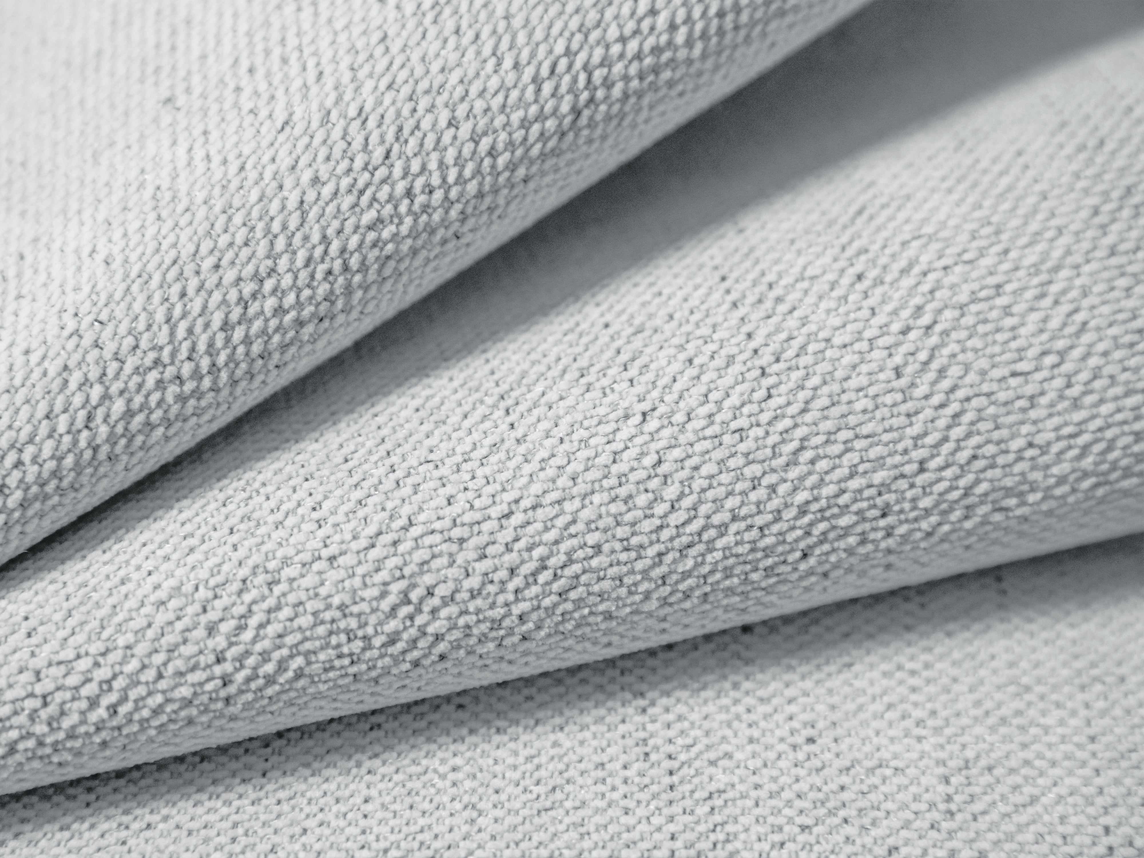 Left-sided 3-seater sofa CAMPI light gray chenille