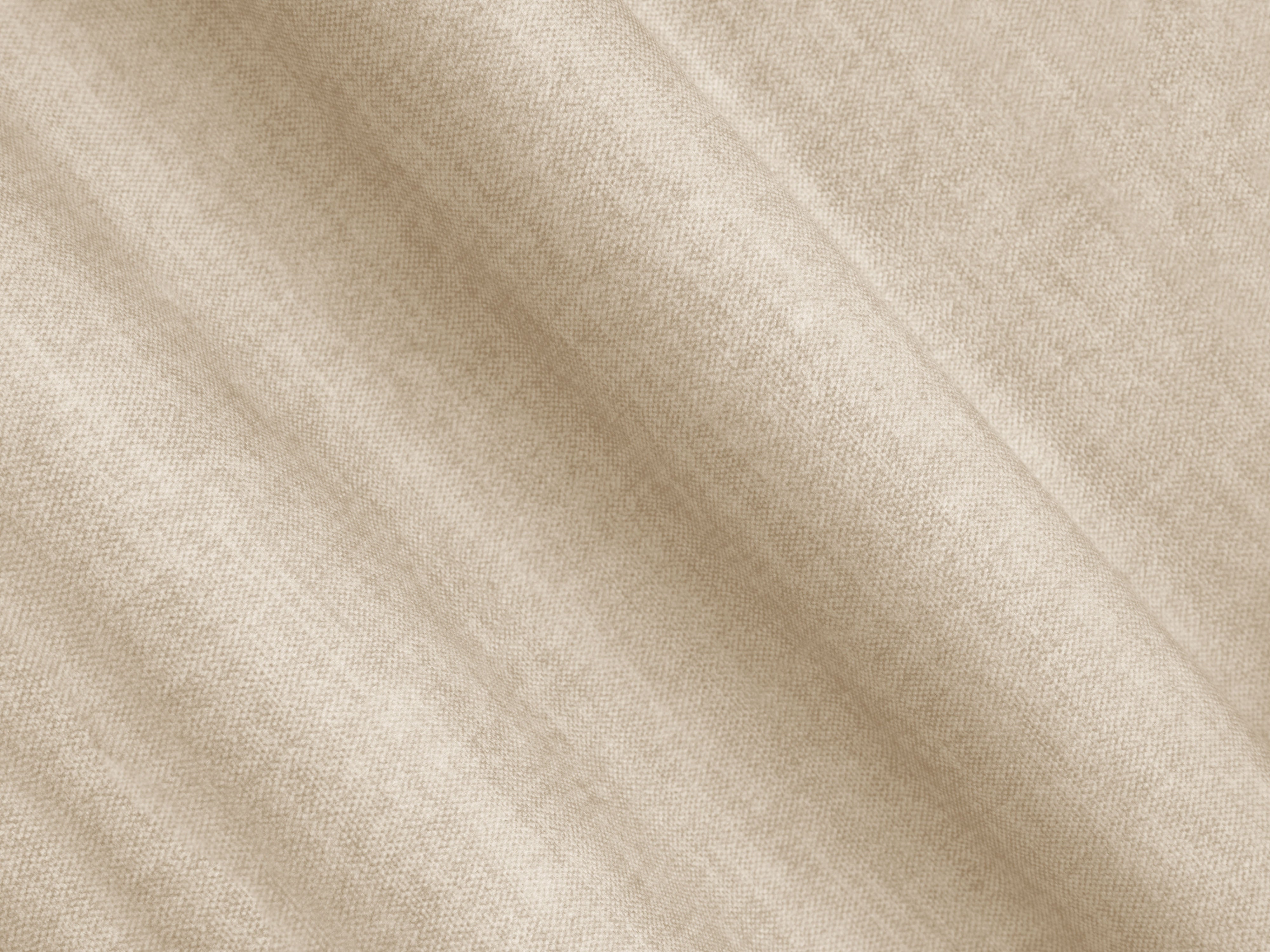 Velvet Pouf CAMPI Light Beige