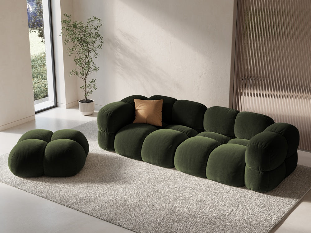 Velvet Pouf LORETTO Green